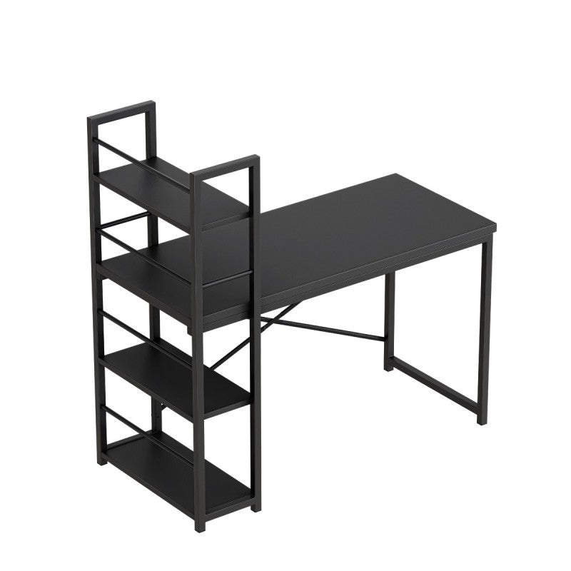Biurko z półkami Mark Adler Leader 4.0 Black 120 cm