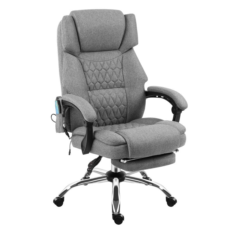 Kancelářské křeslo s masáží a podnožkou Mark Adler Boss 6.0 Grey
