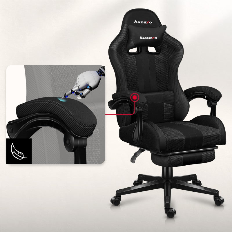 Fotel gamingowy HUZARO Force 4.7 Carbon Mesh