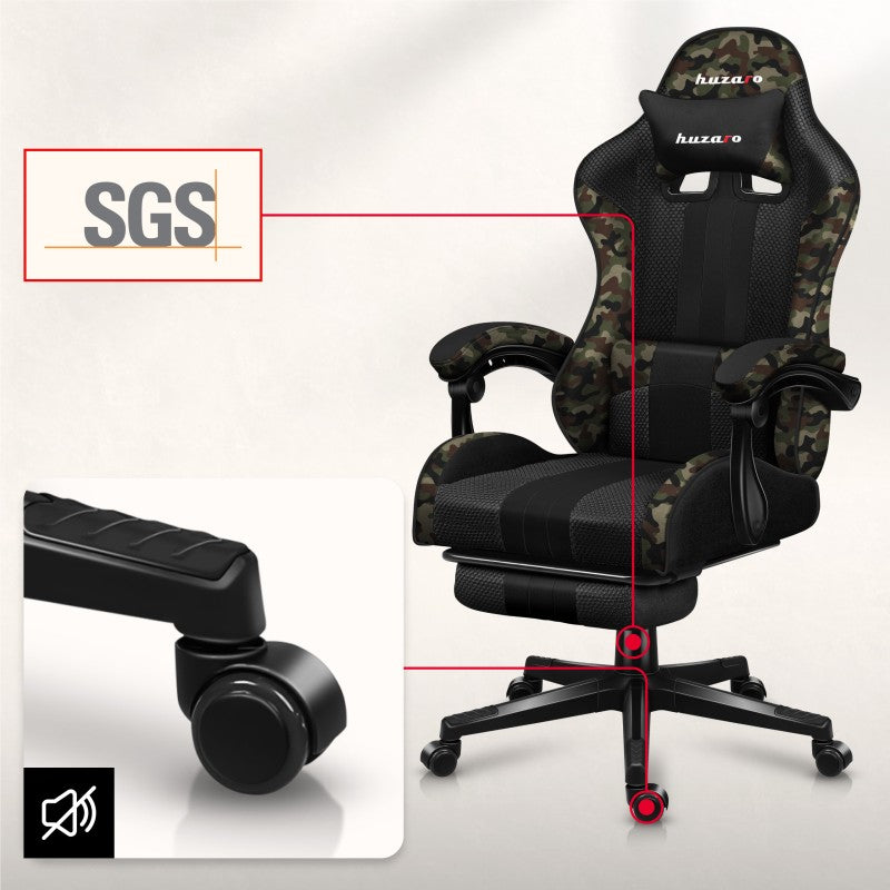 Fotel gamingowy Huzaro Force 4.7 Camo Mesh