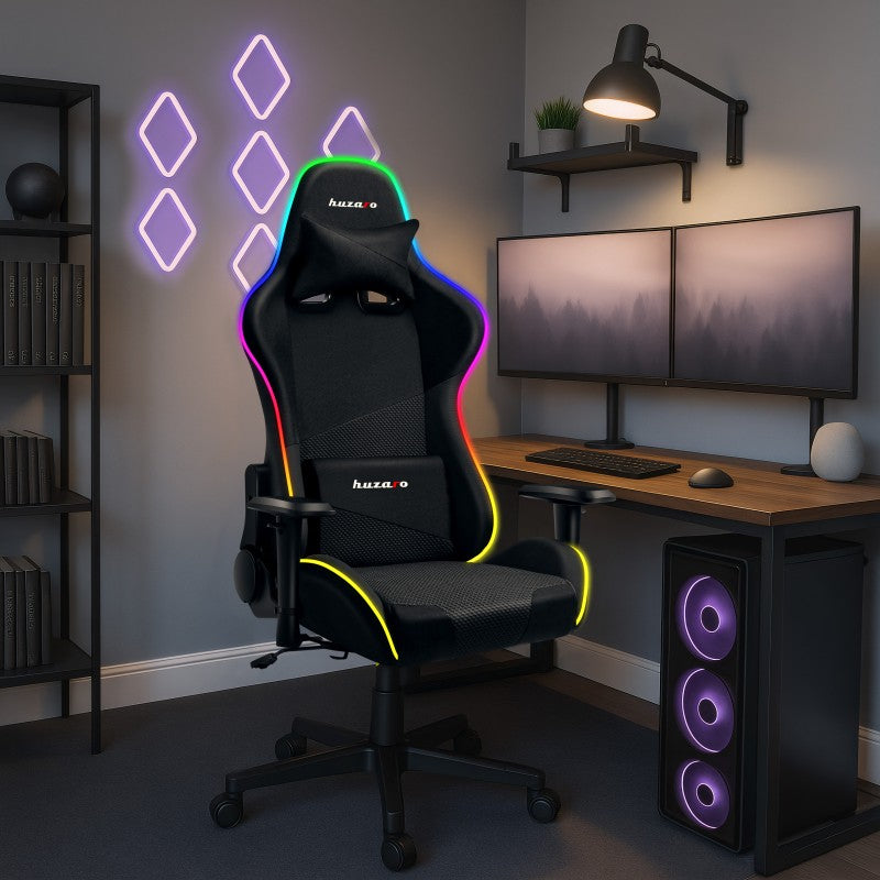 Fotel gamingowy HUZARO Force 6.3 RGB Mesh