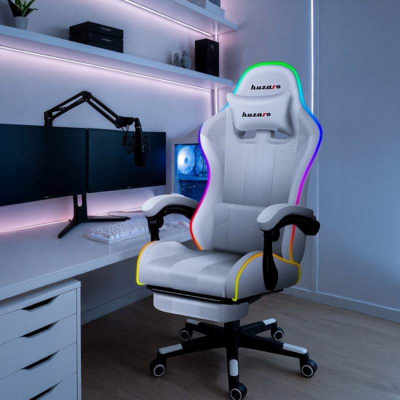 Fotel Gamingowy HUZARO Force 4.7 RGB White