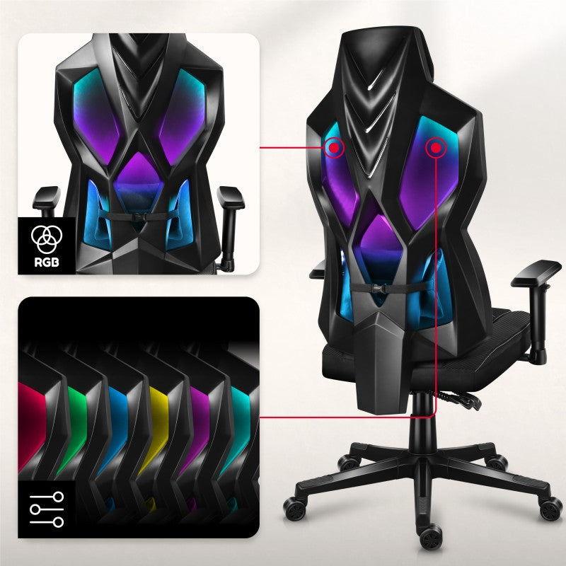 Fotel gamingowy HUZARO Combat 6.2 RGB Black