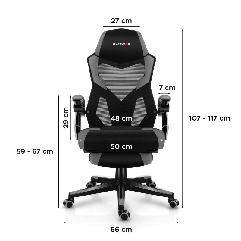 Fotel gamingowy Huzaro Combat 3.1 Grey