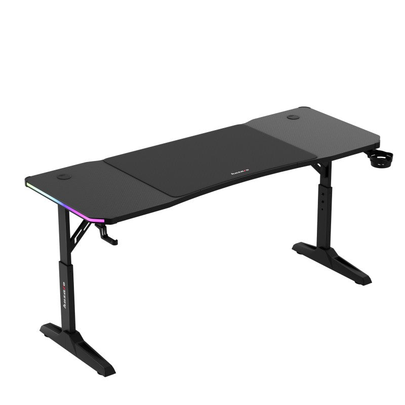 Biurko gamingowe Led Huzaro Hero 4.6 RGB Black 160 cm
