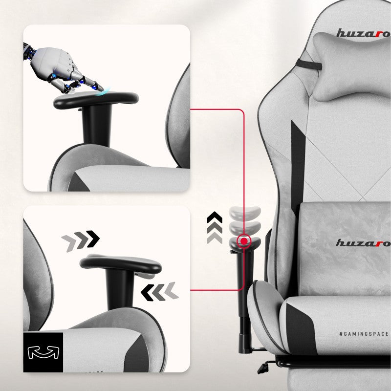 Fotel gamingowy Huzaro Force 5.7 Grey