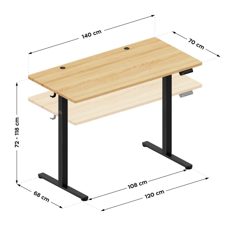 OUTLET Elektrický stůl Mark Adler Leader 7.3 Craft 140 cm