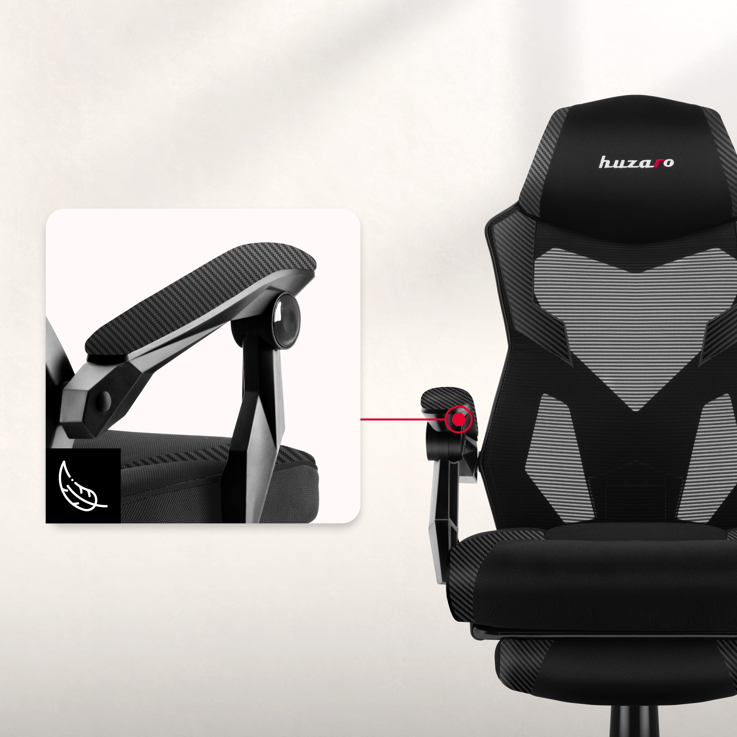 Ergonomické, měkké opěrky rukou