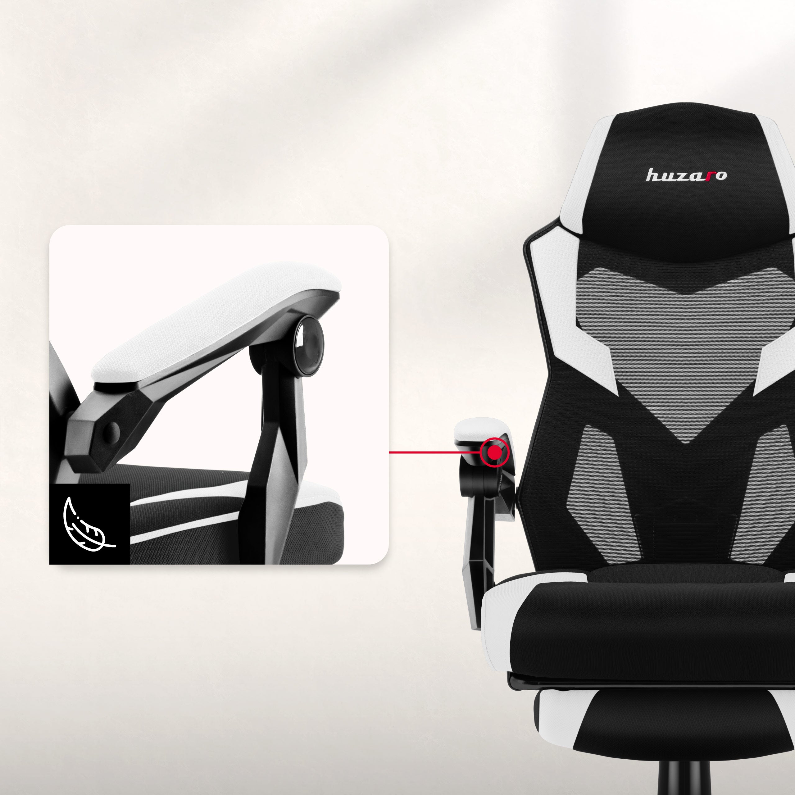 Ergonomické, měkké opěrky rukou