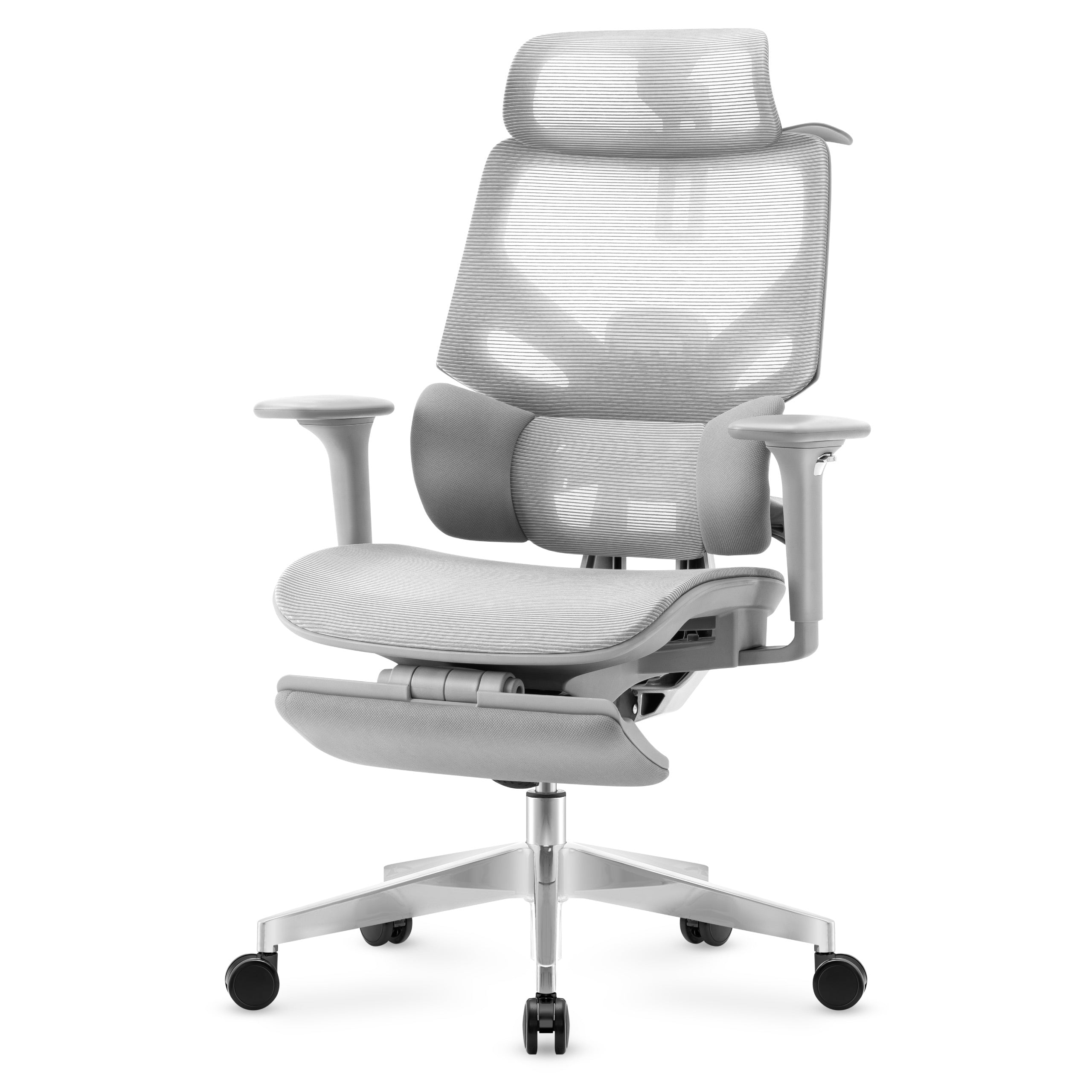 Ergonomická židle s podnožkou Mark Adler Expert 8.7 Grey Mesh
