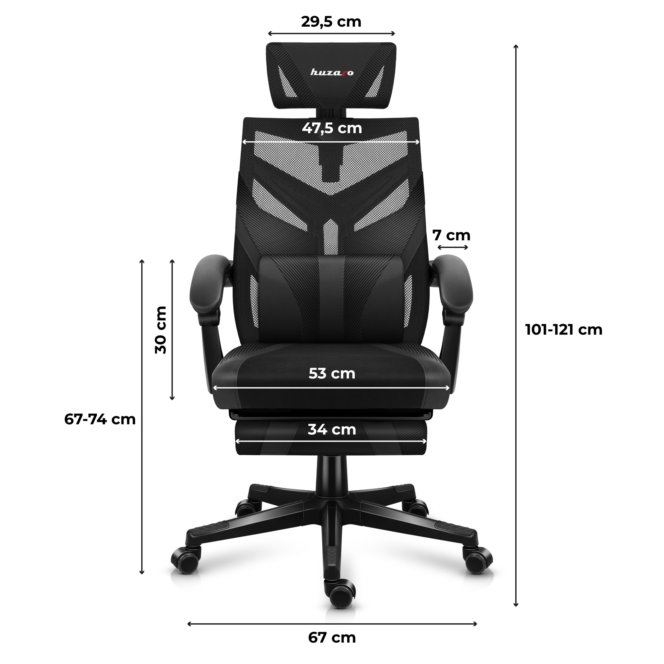 Herní křeslo HUZARO COMBAT 5.0 Black