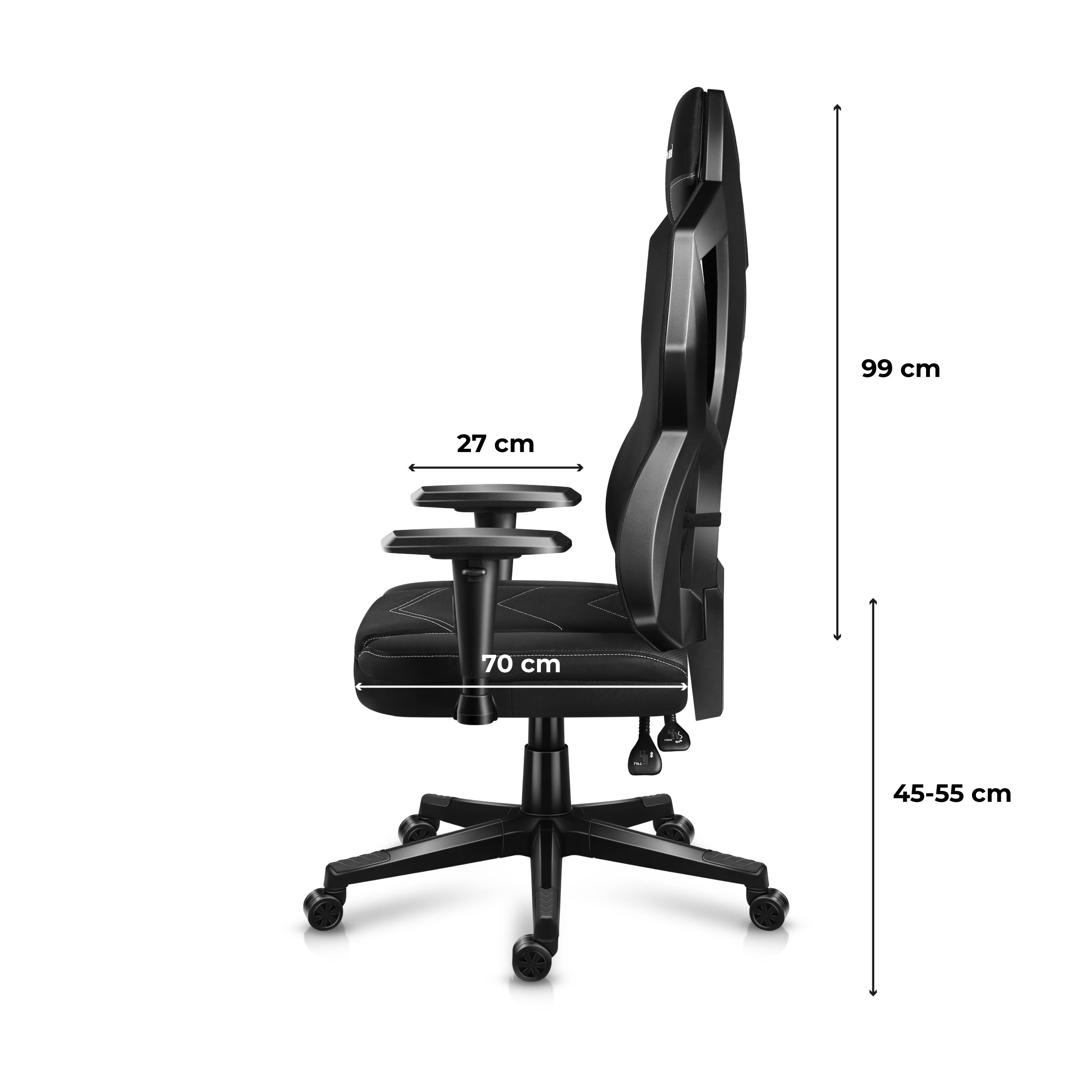 Herní křeslo HUZARO Combat 6.2 RGB Black