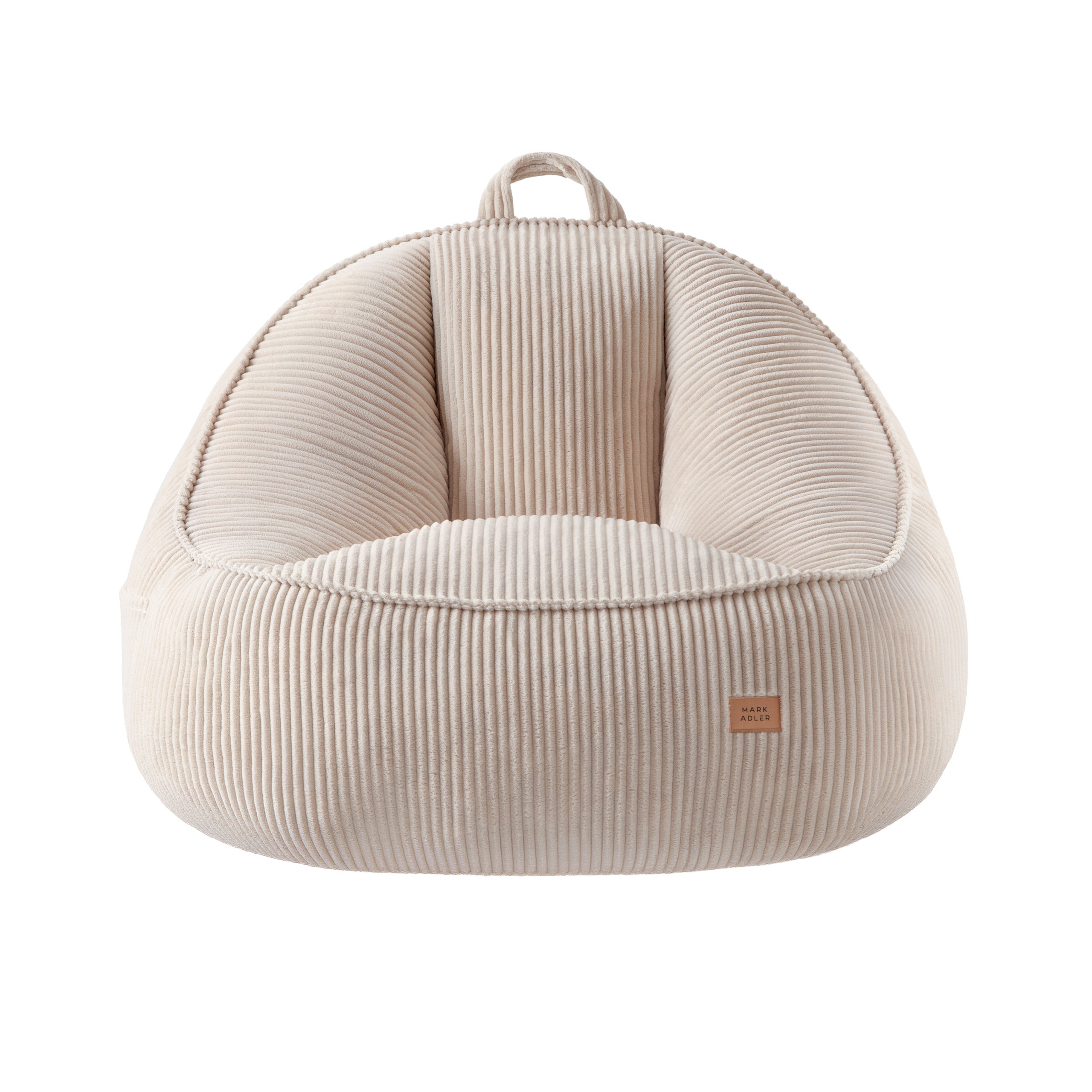 Křeslo sedací vak s opěradlem manšestrové Mark Adler Comfy 4.0 Beige
