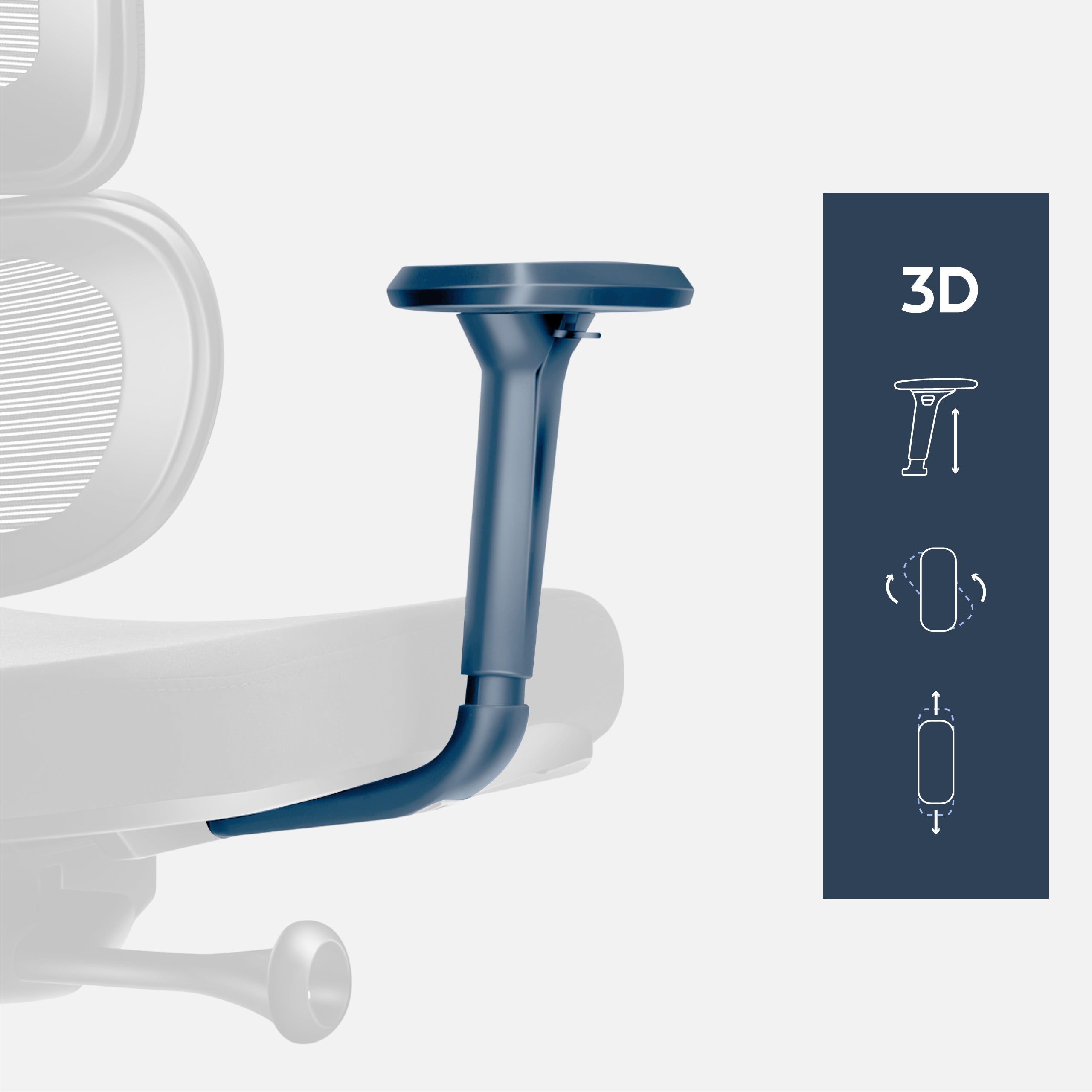 Loketní opěrky s 3D nastavením