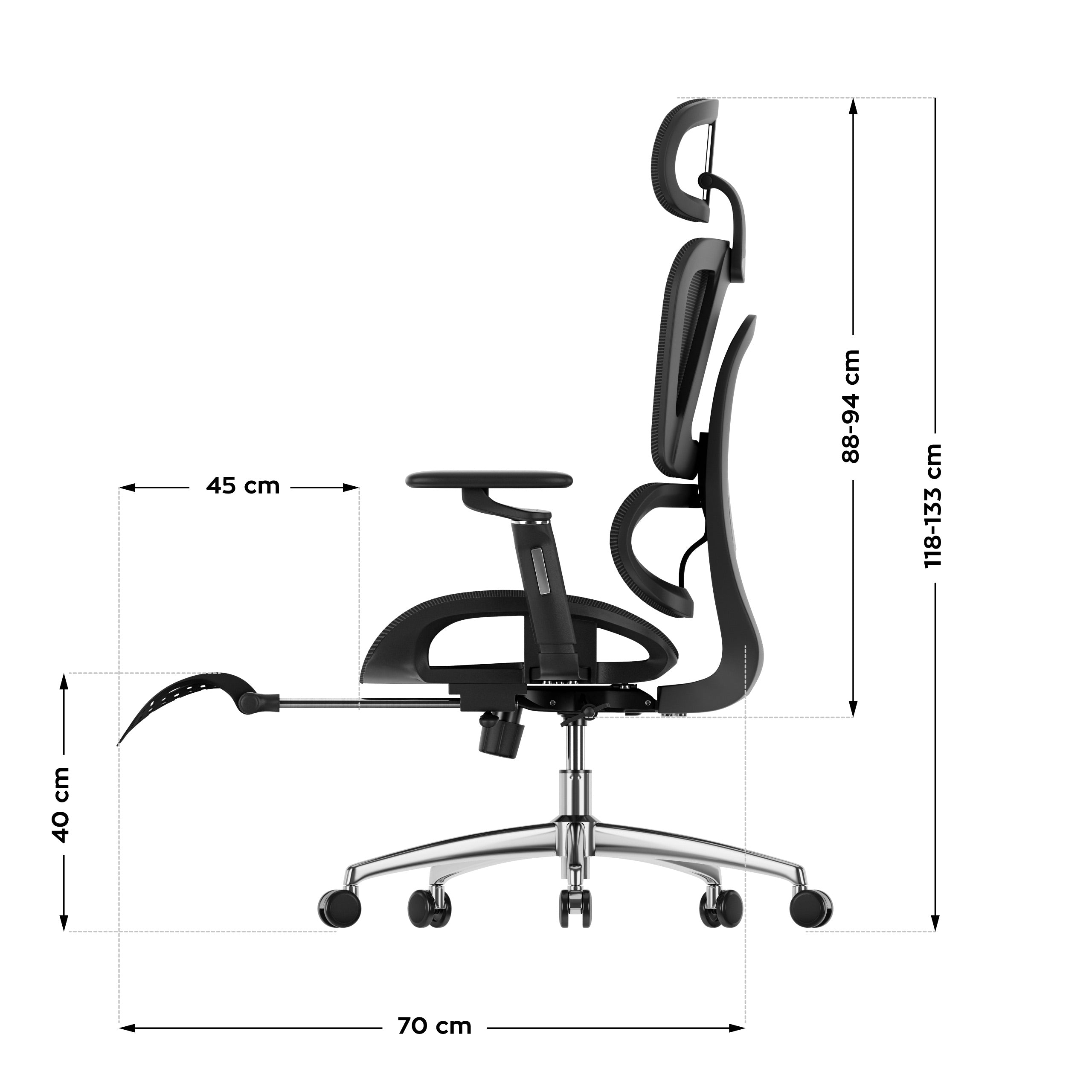 Kancelářské křeslo s opěrkou nohou Mark Adler Expert 7.9 Black