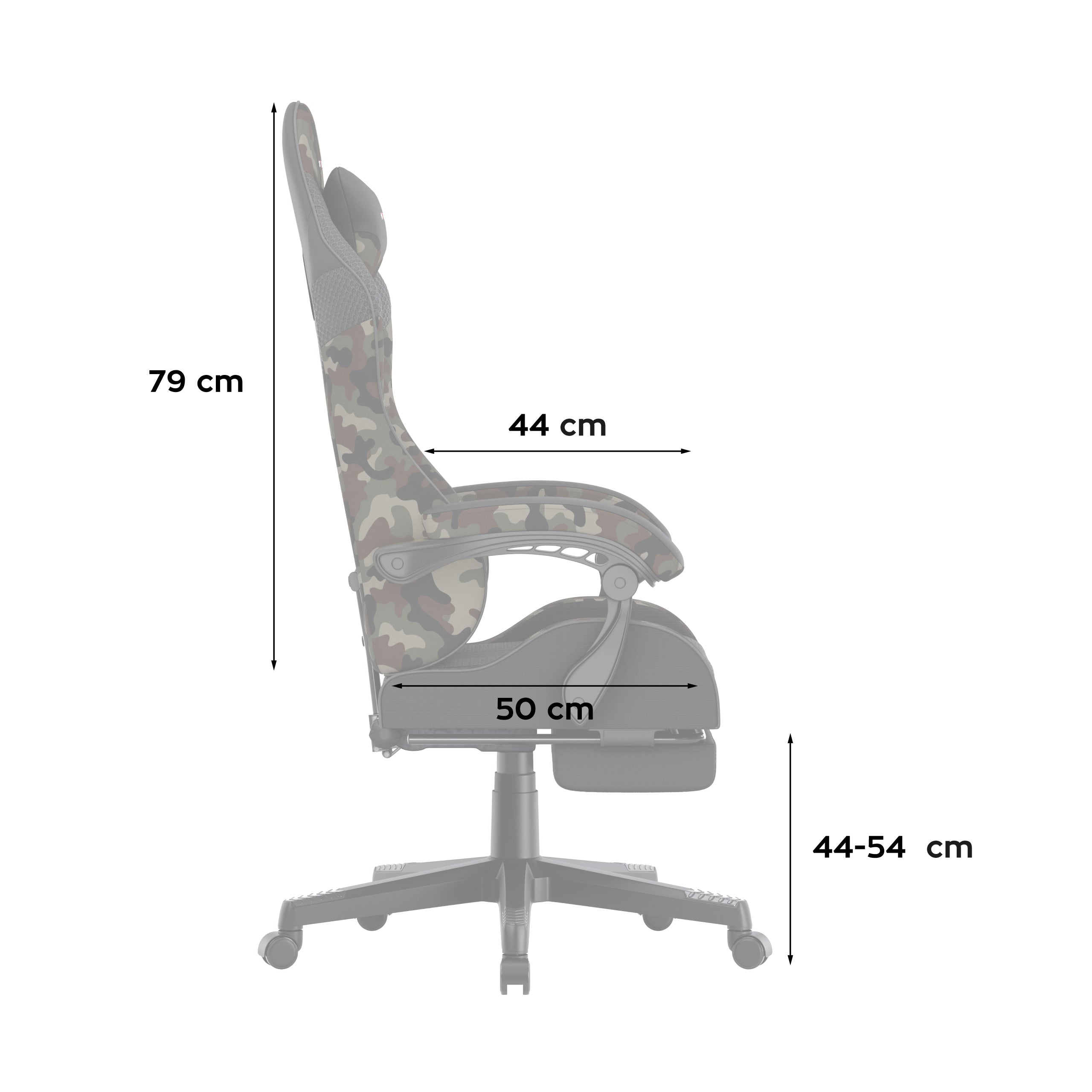 Herní křeslo Huzaro Force 4.7 Camo Mesh