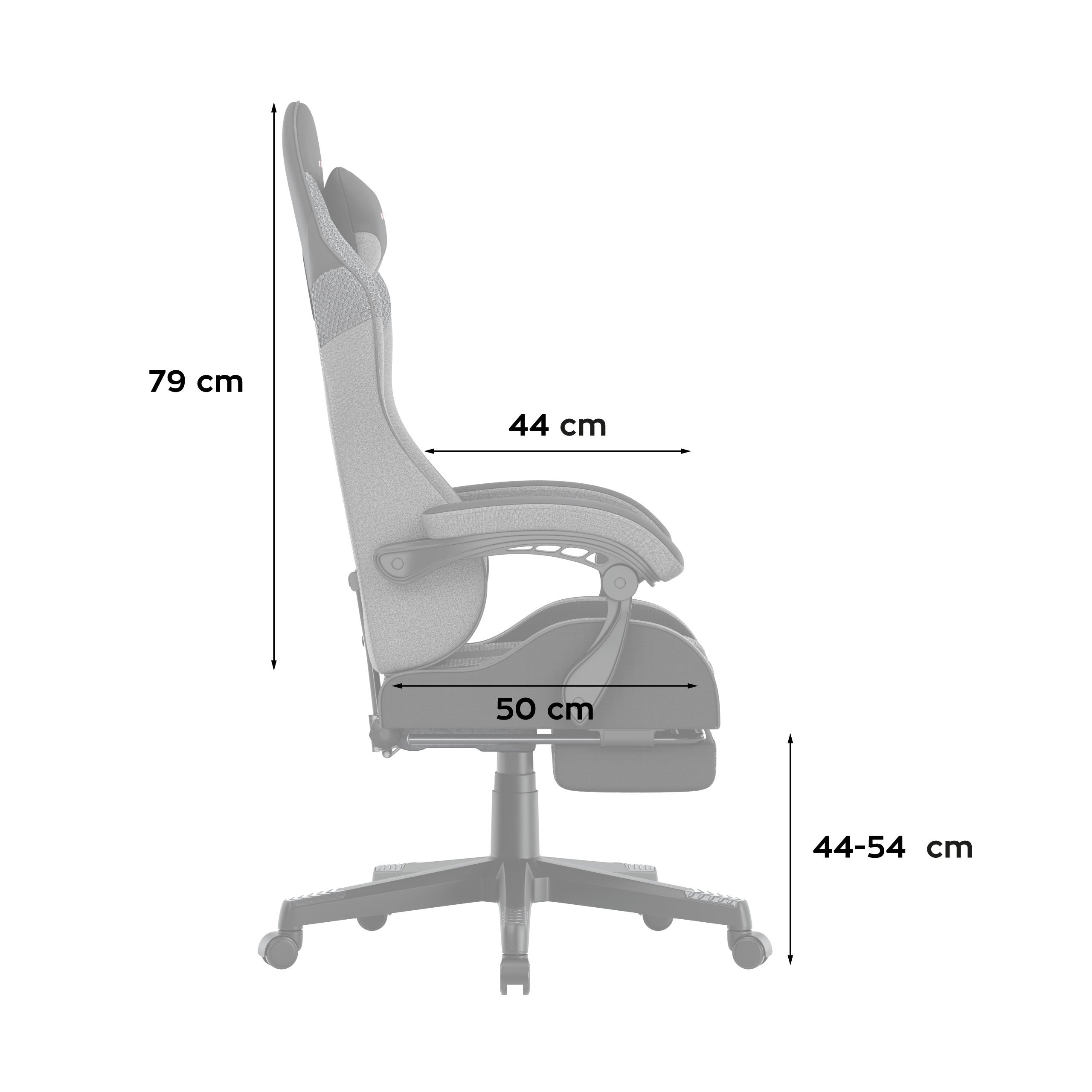 Herní křeslo Huzaro Force 4.7 Grey Mesh