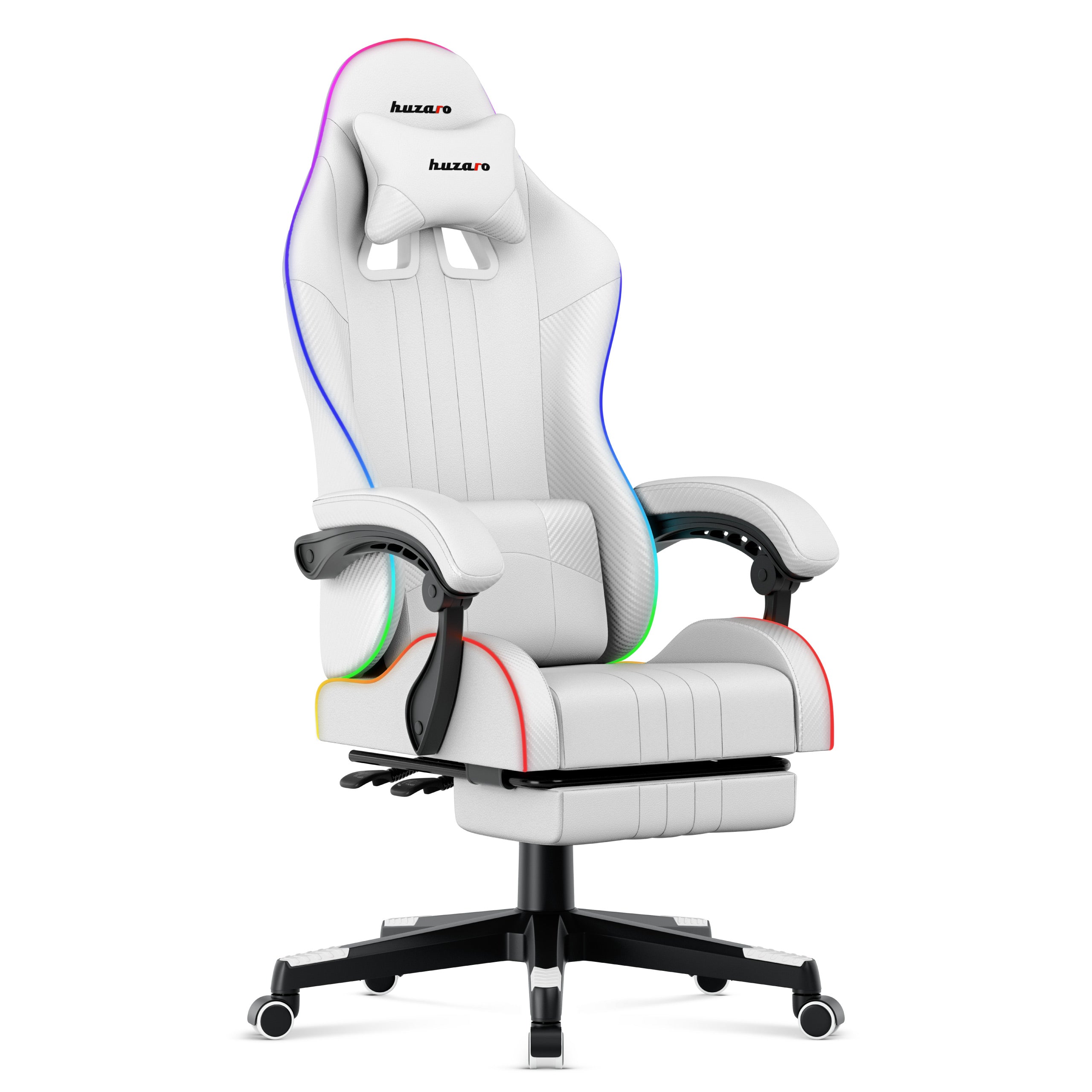 Herní křeslo HUZARO Force 4.7 RGB bílé