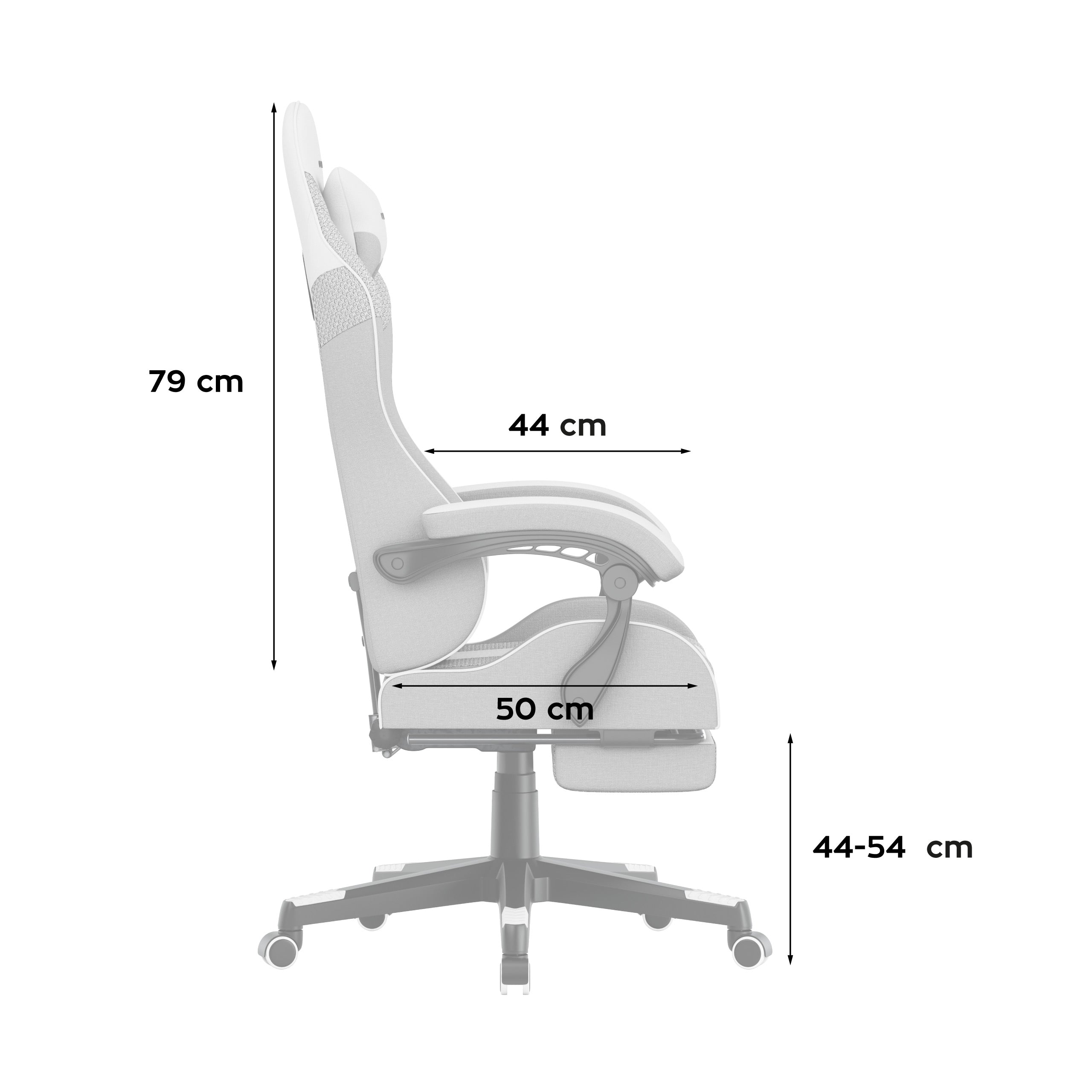 Herní křeslo HUZARO Force 4.7 White Mesh