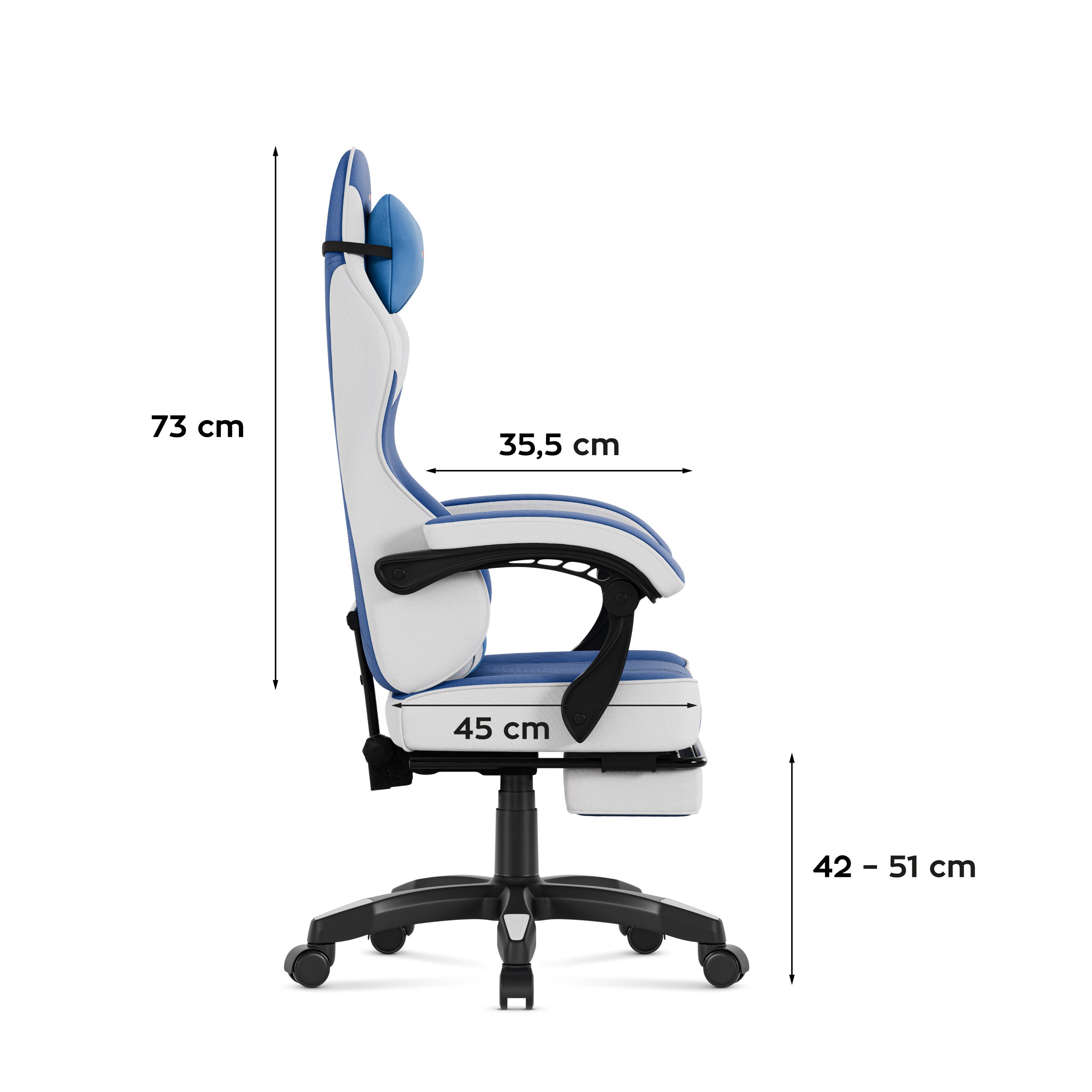 Herní křeslo Huzaro Force 3.7 Blue
