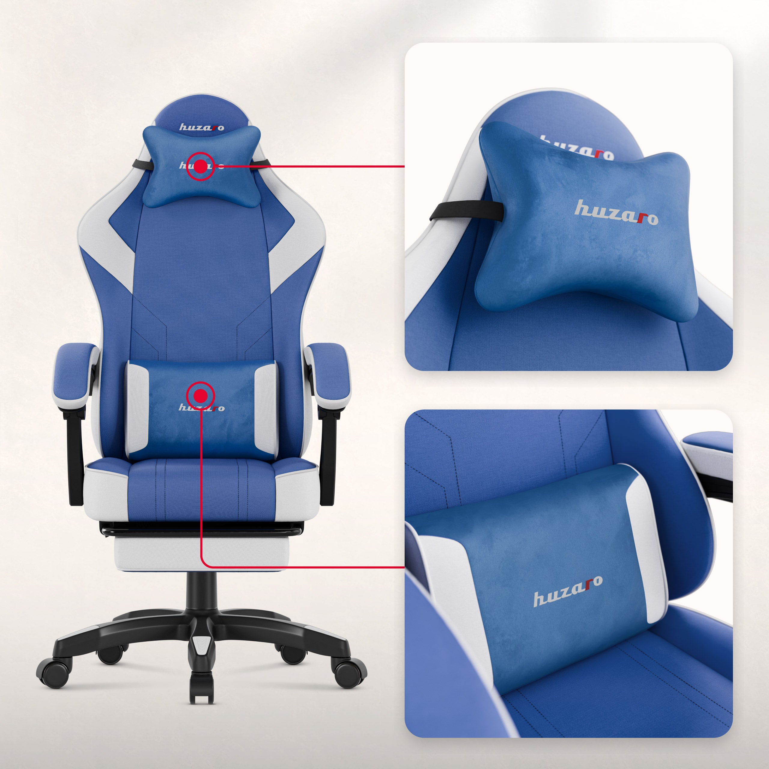 Herní křeslo Huzaro Force 3.7 Blue