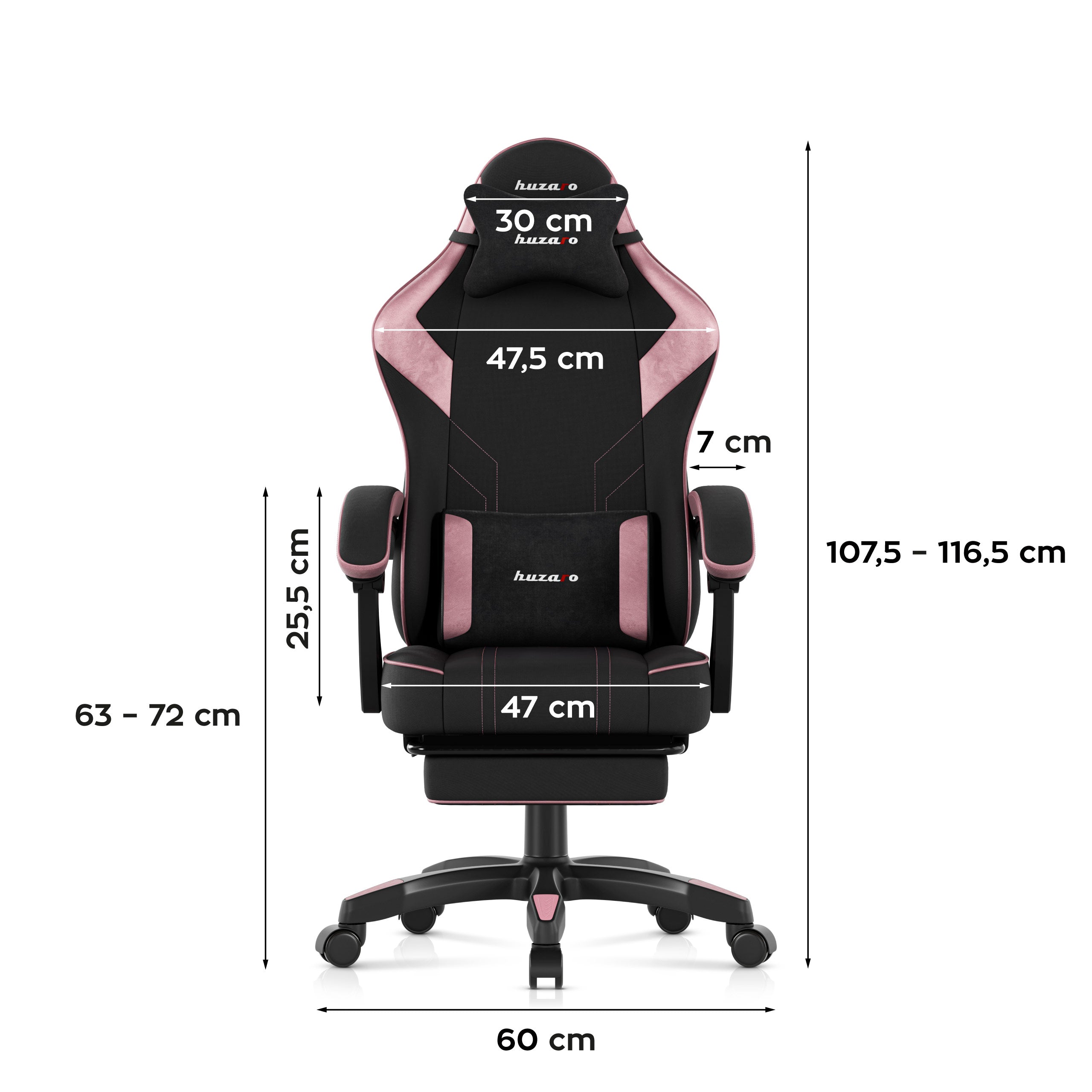 Herní křeslo Huzaro Force 3.7 Pink