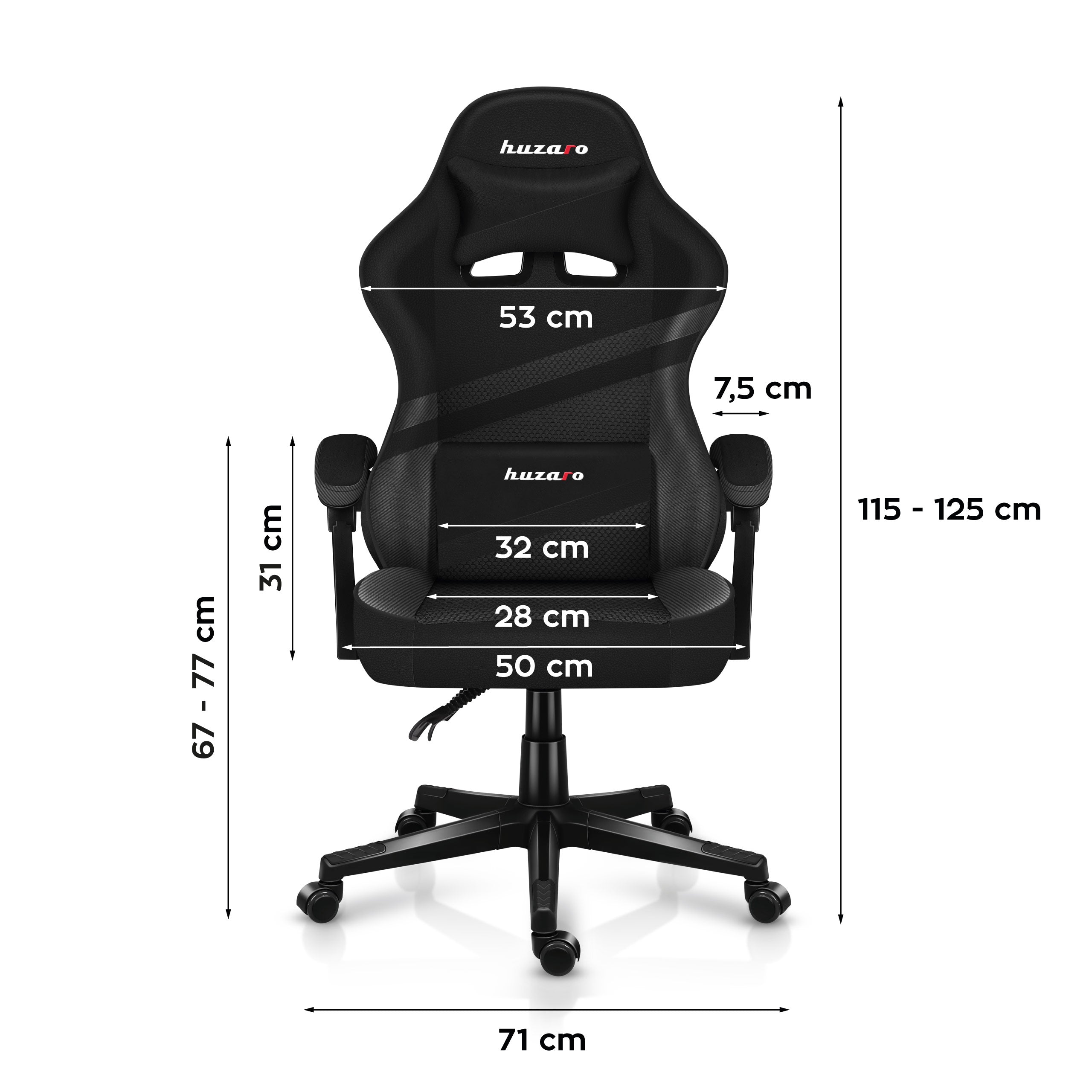 Herní křeslo HUZARO FORCE 4.4 Carbon