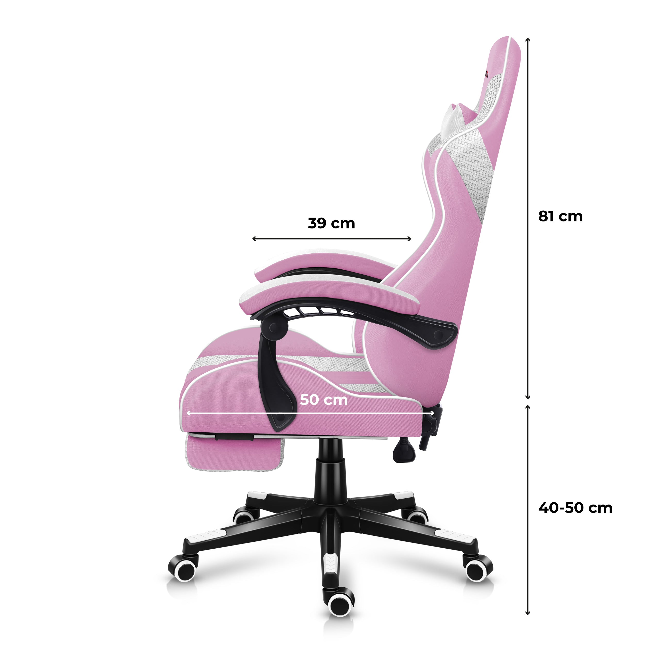 Herní křeslo Huzaro Force 4.7 Pink Mesh