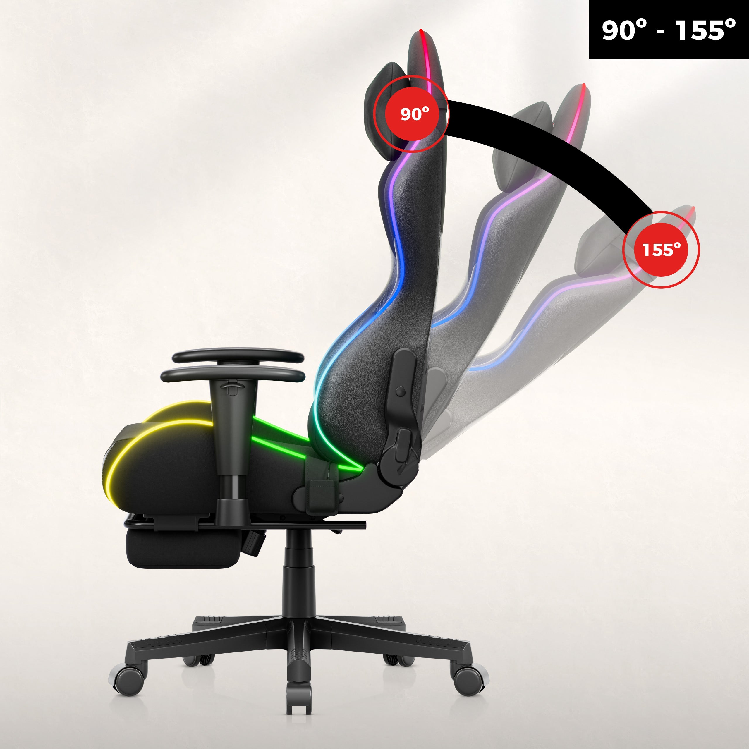 Funkce Gravity Duo - sklon opěradla až 155°