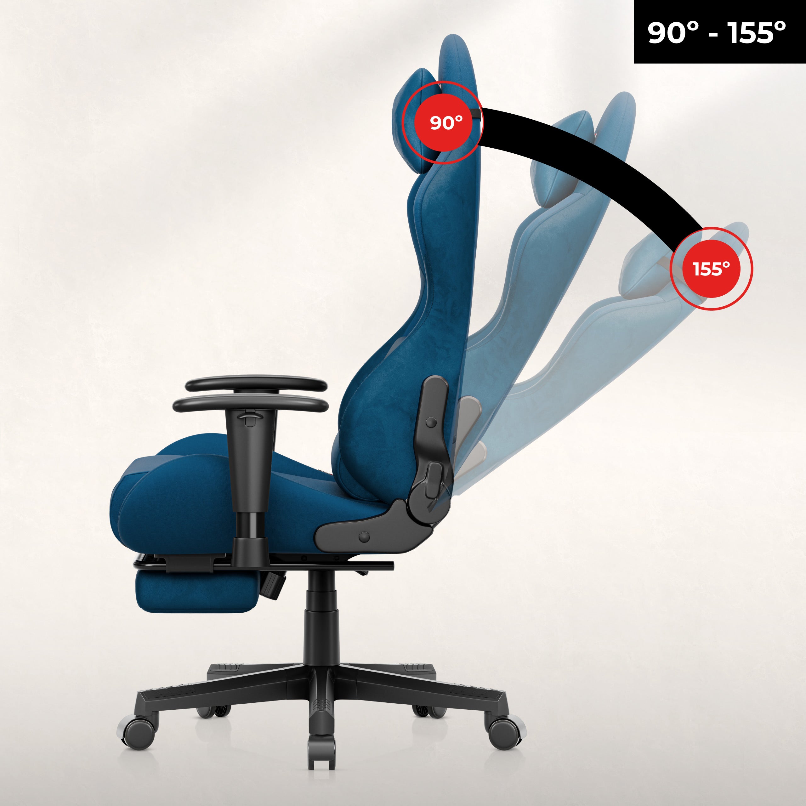 Funkce Gravity Duo - sklon opěradla až 155°