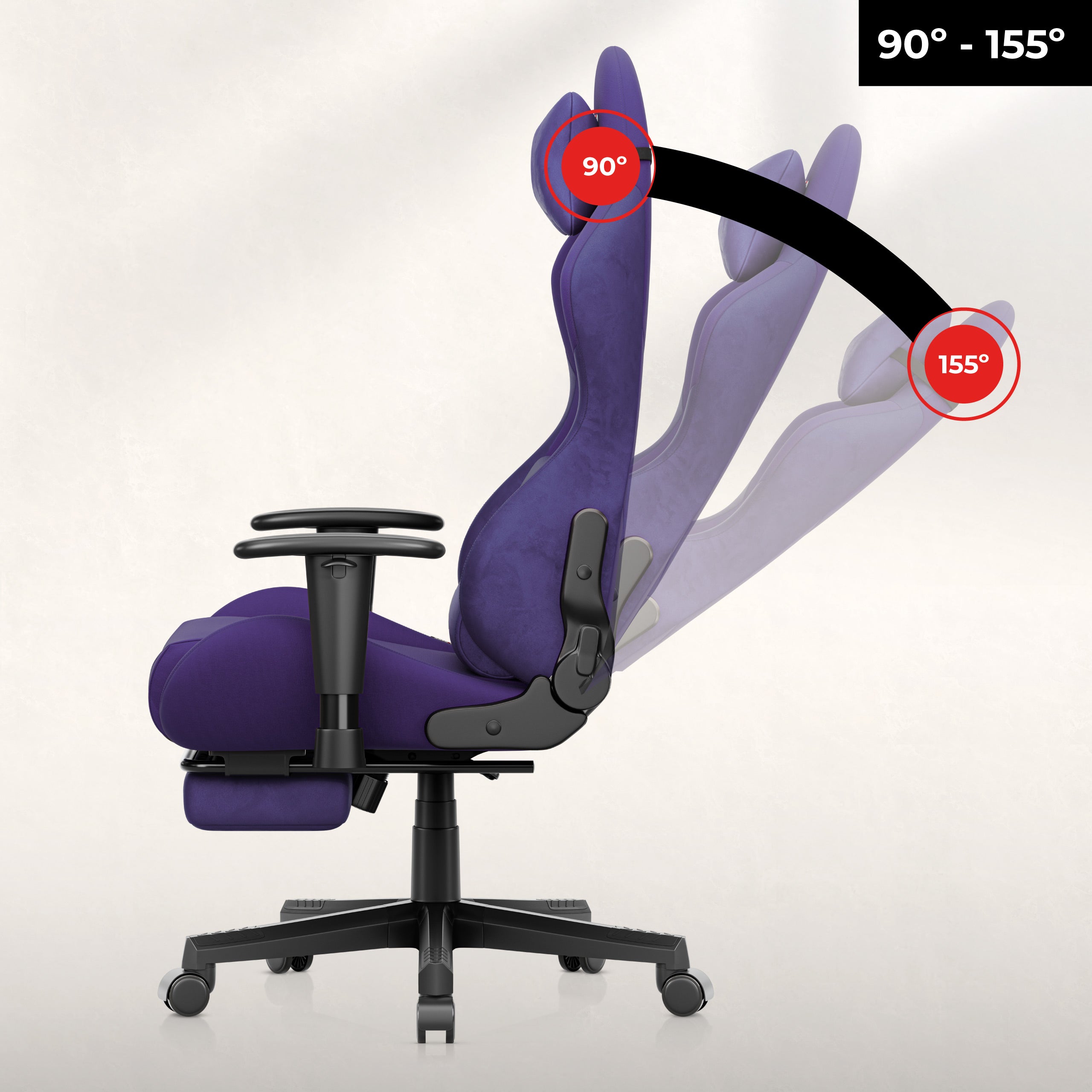 Funkce Gravity Duo - sklon opěradla až 155°