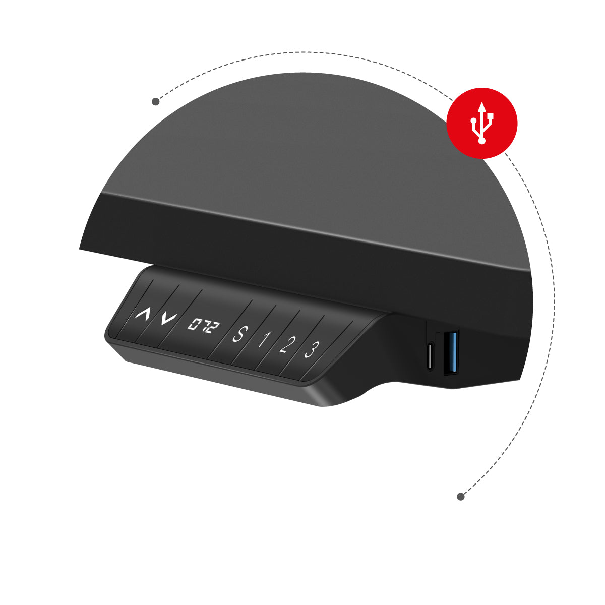 Zásuvka USB a vstup C