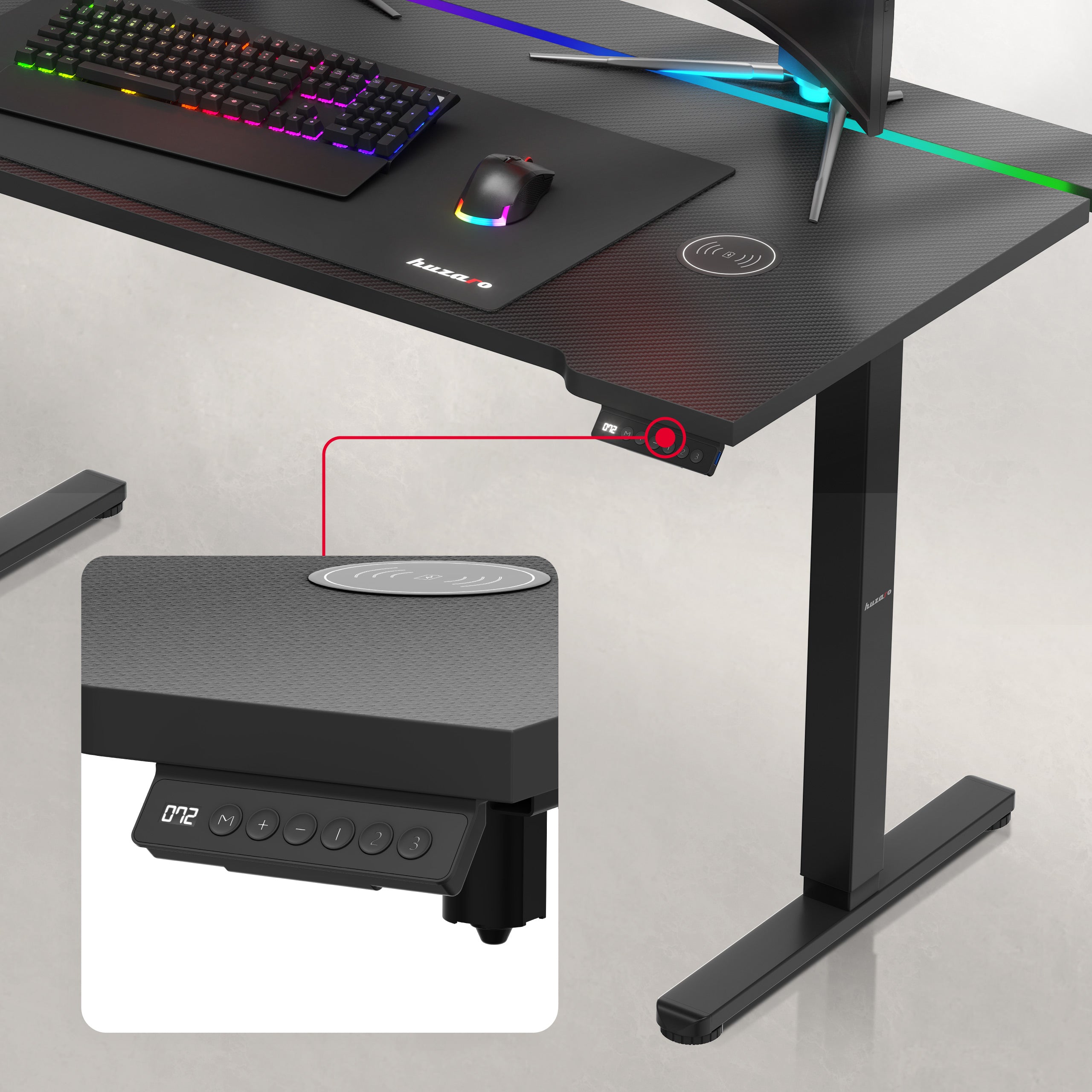 Ovládací panel s pamětí na 3 stanice