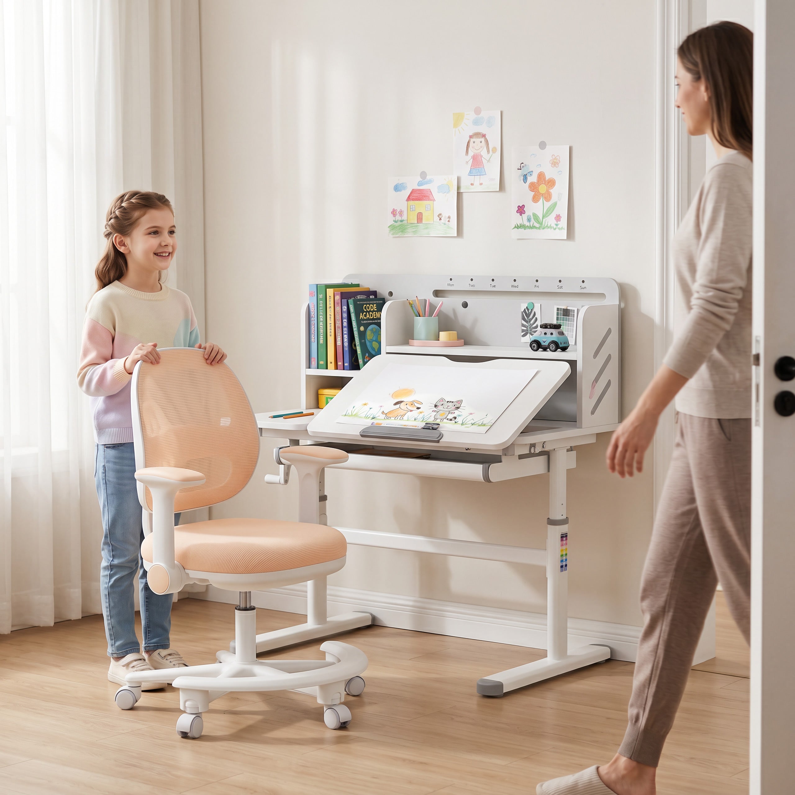 Ergonomická dětská židle k psacímu stolu Mark Adler Junior 3.6 béžová