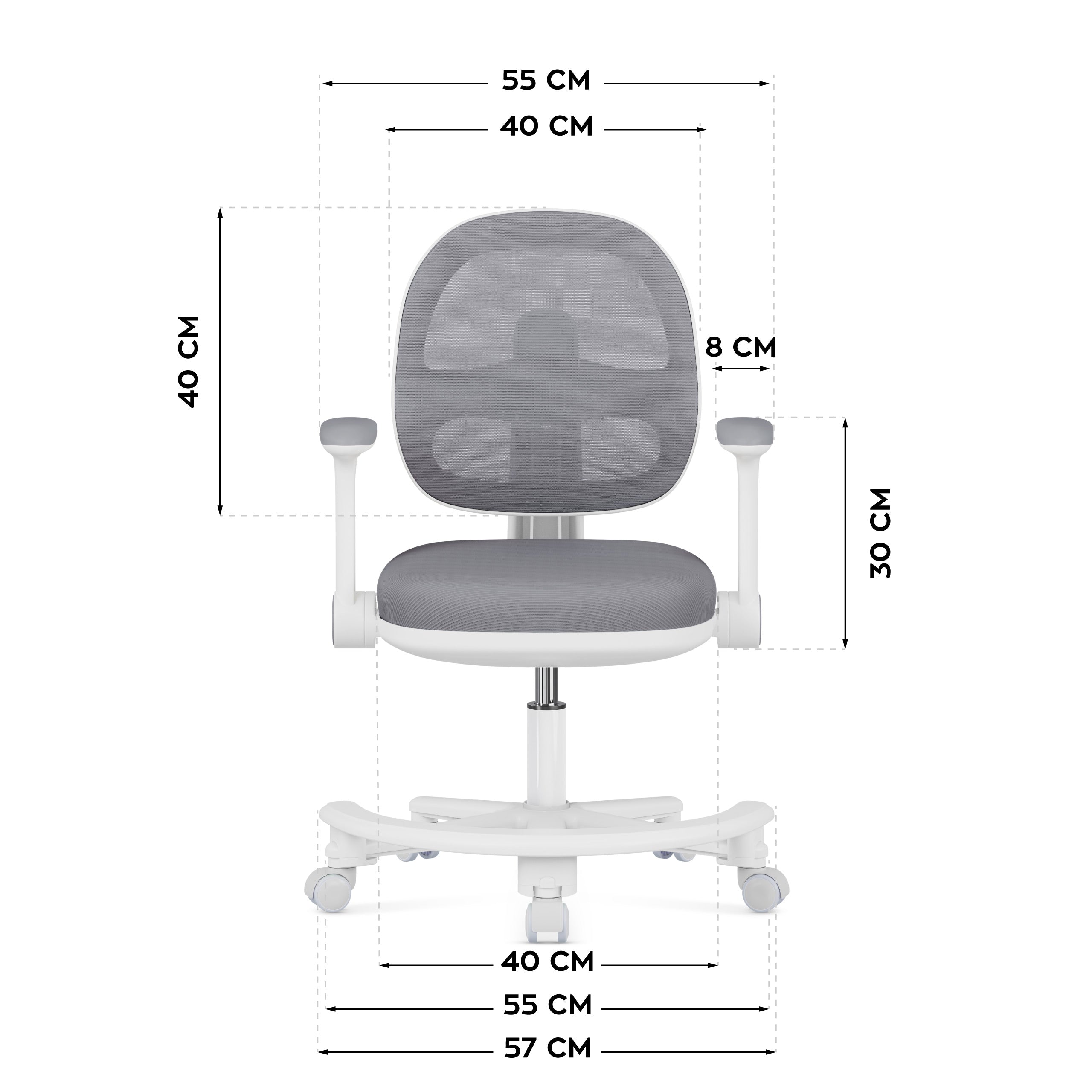 Ergonomická židle k psacímu stolu pro děti Mark Adler Junior 3.6 Grey