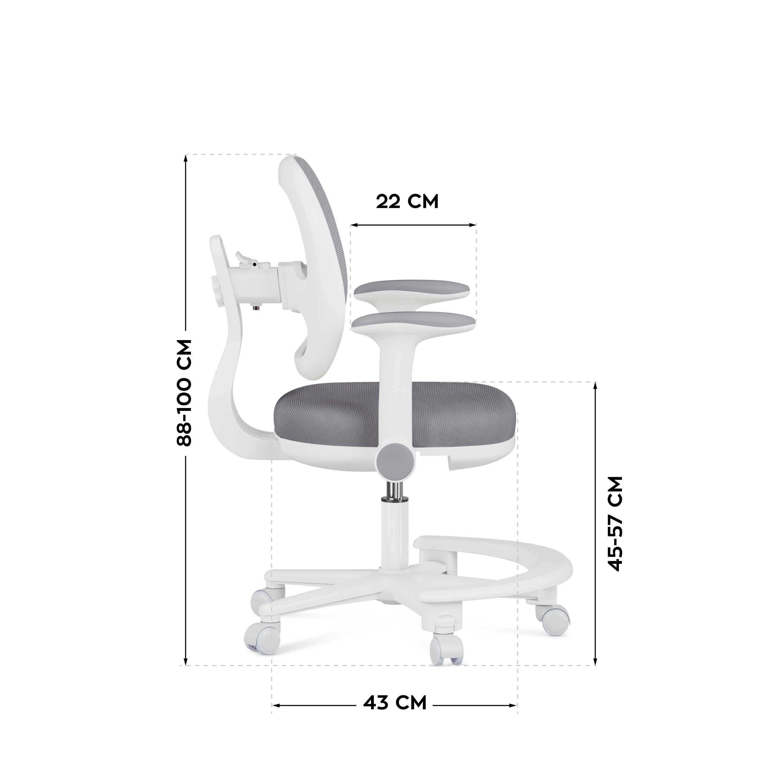 Ergonomická židle k psacímu stolu pro děti Mark Adler Junior 3.6 Grey