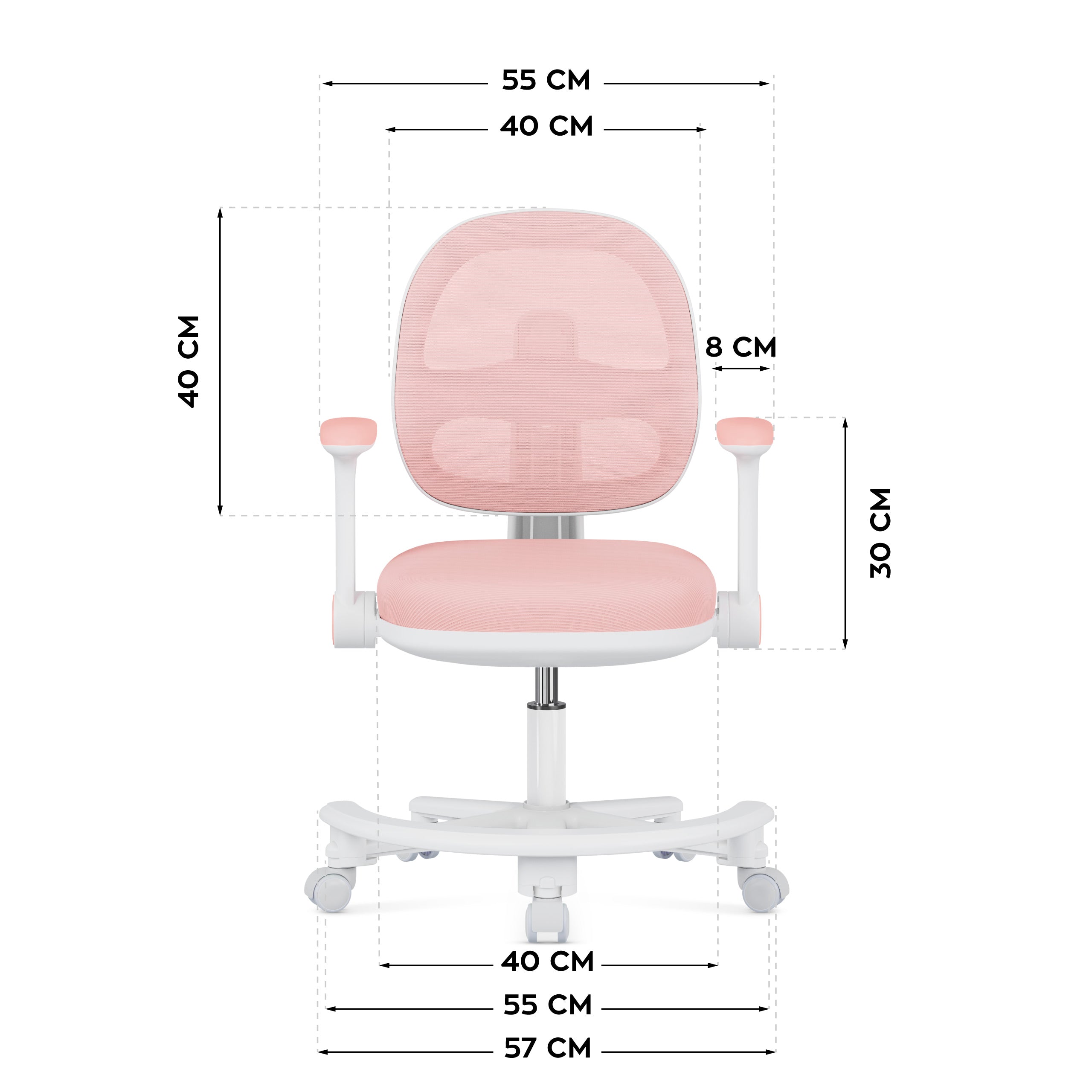 Ergonomická židle k psacímu stolu pro děti Mark Adler Junior 3.6 Pink