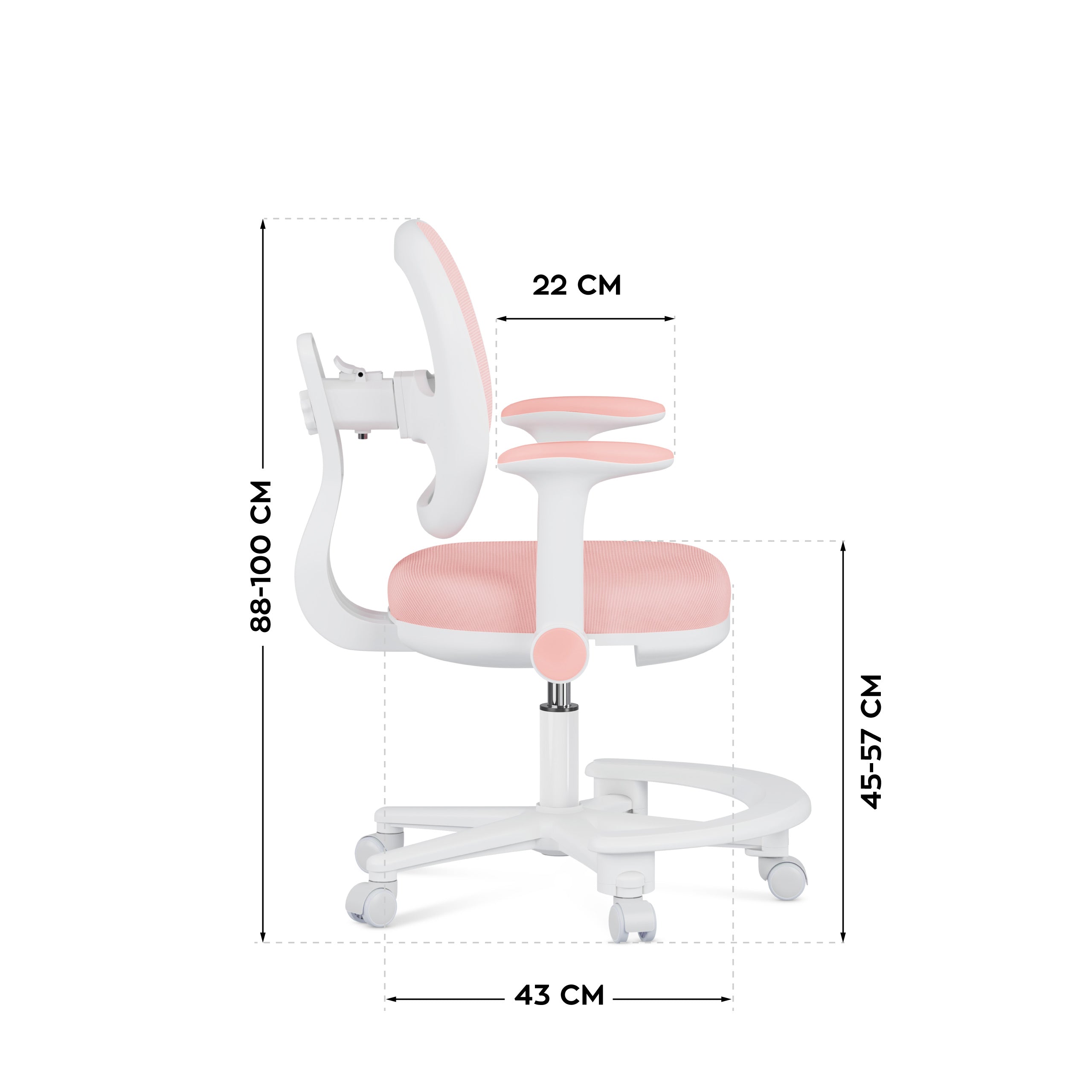 Ergonomická židle k psacímu stolu pro děti Mark Adler Junior 3.6 Pink