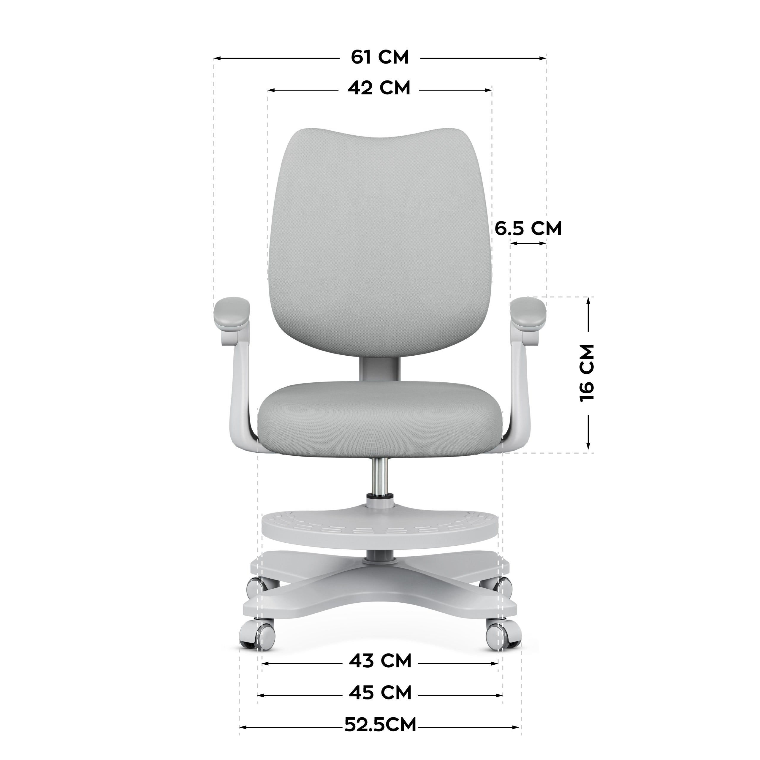 Ergonomická židle pro děti Mark Adler Junior 4.6 Grey