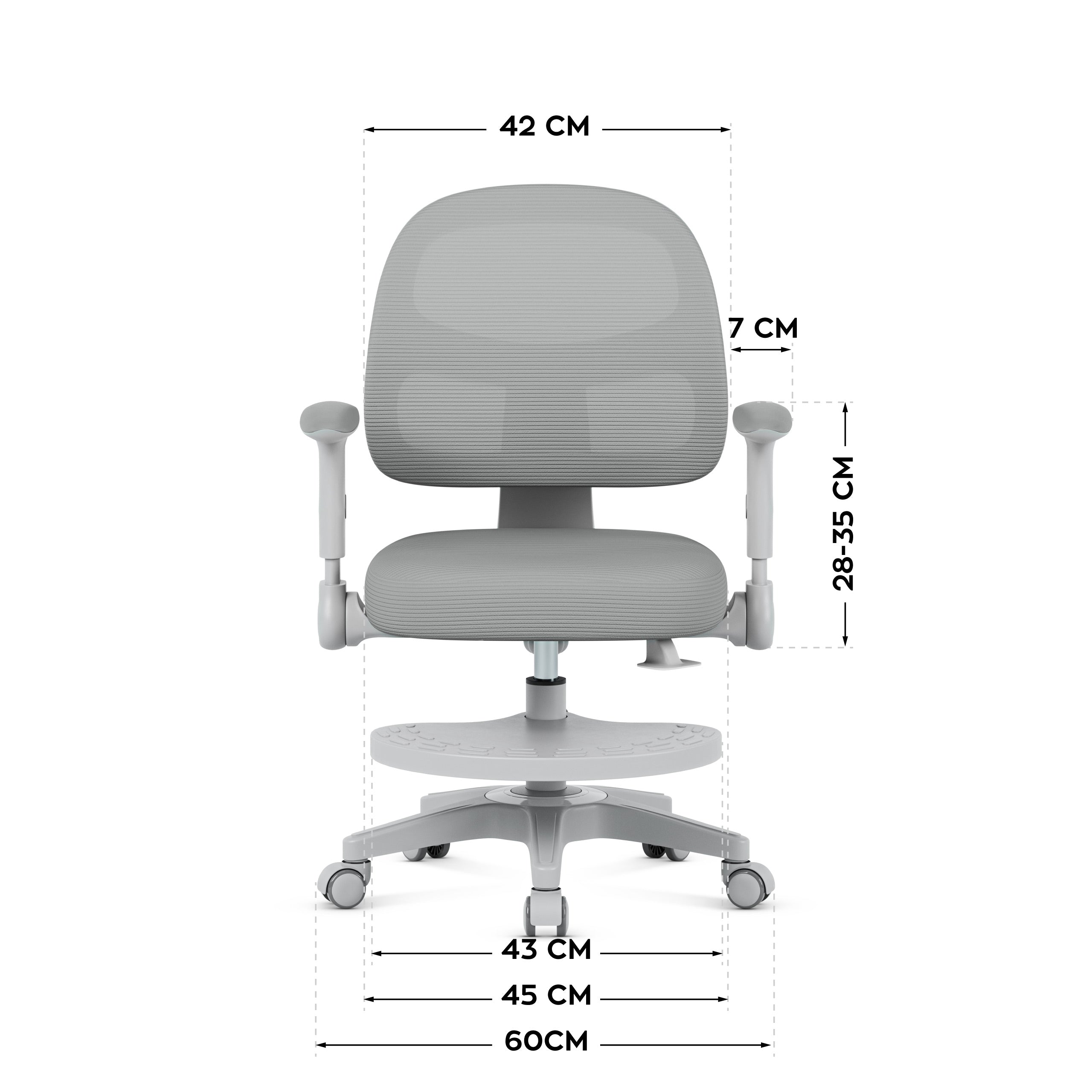 Dětská kancelářská židle Mark Adler Junior 5.0 Grey