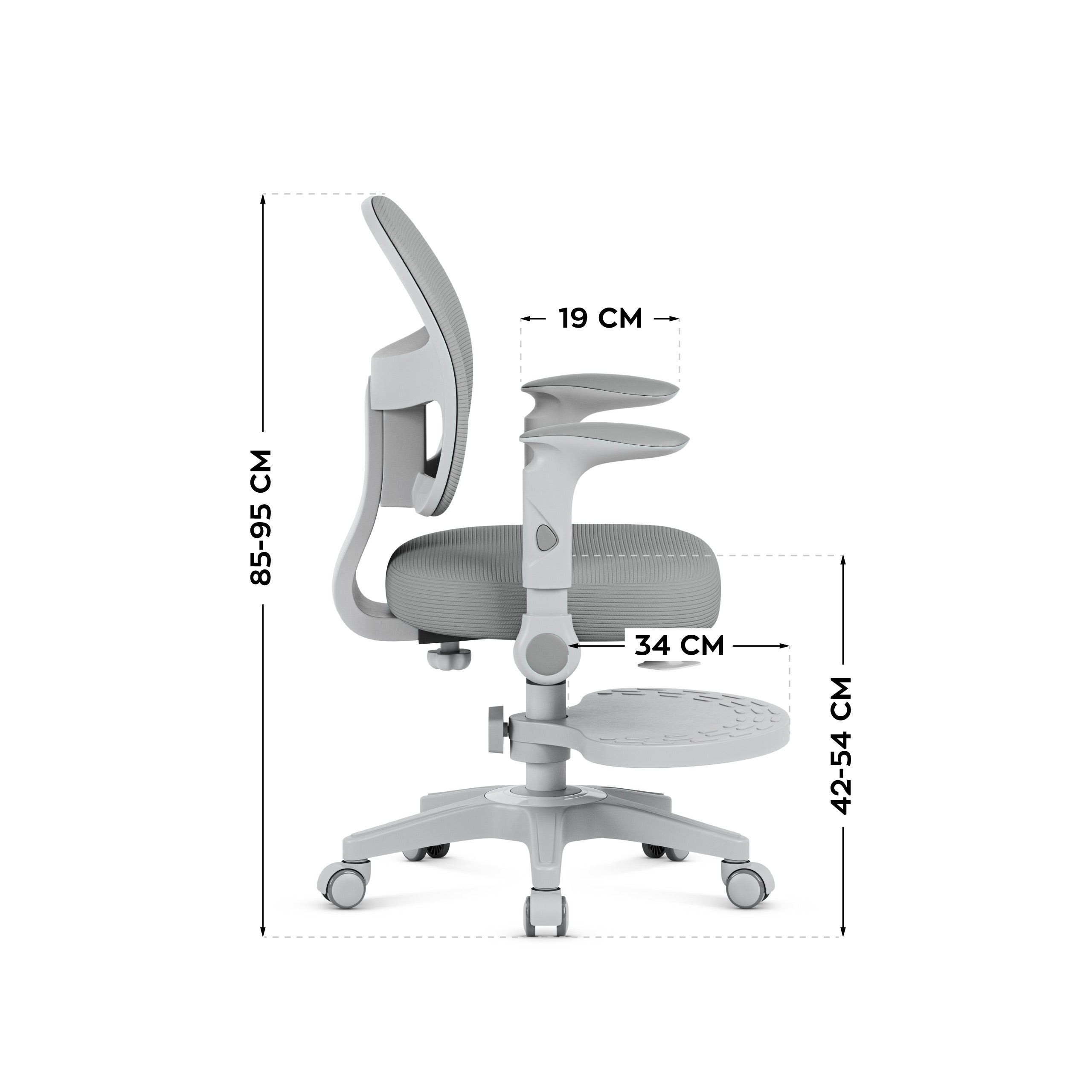 Dětská kancelářská židle Mark Adler Junior 5.0 Grey