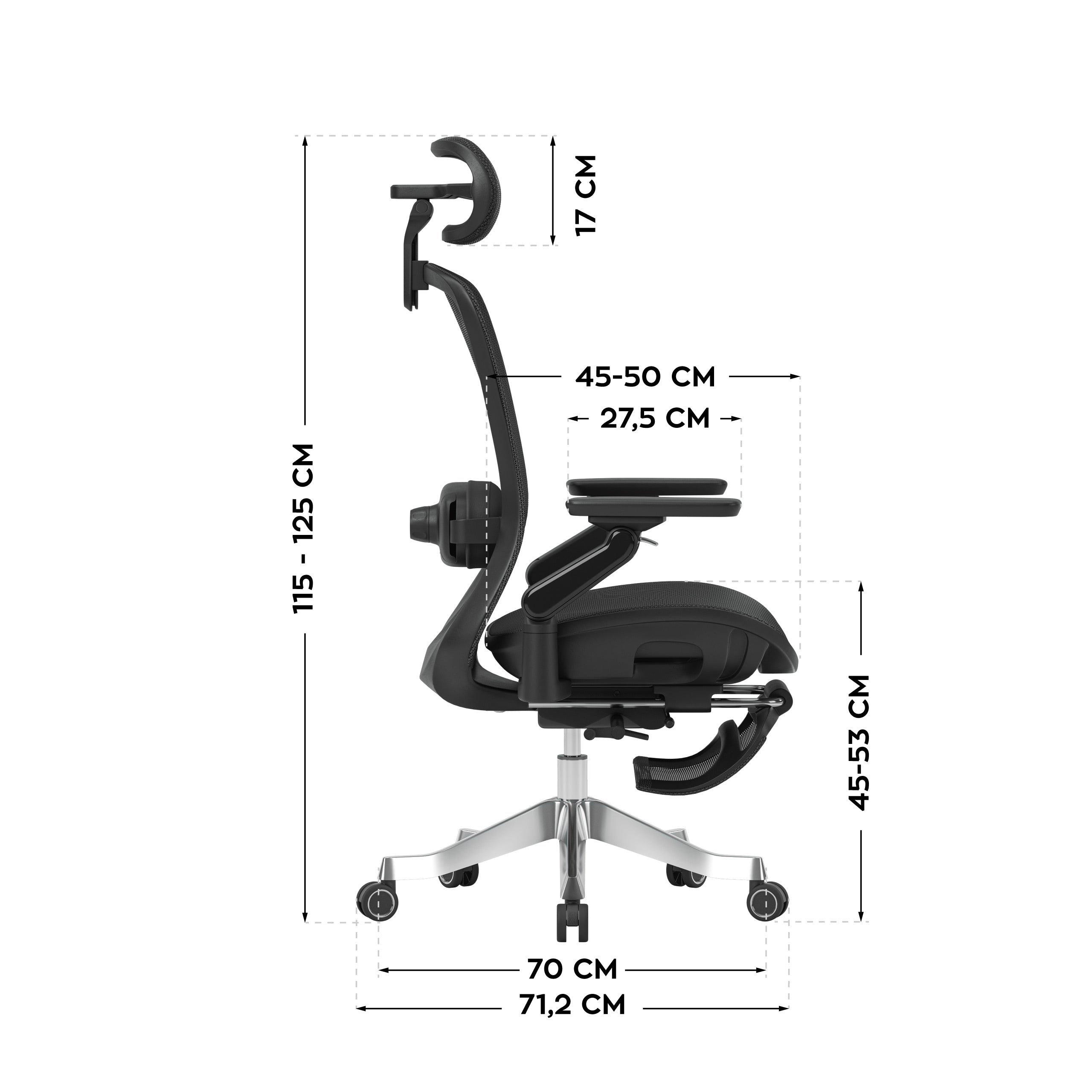 Ergonomické masážní křeslo Mark Adler Leadpro 8.7 Black