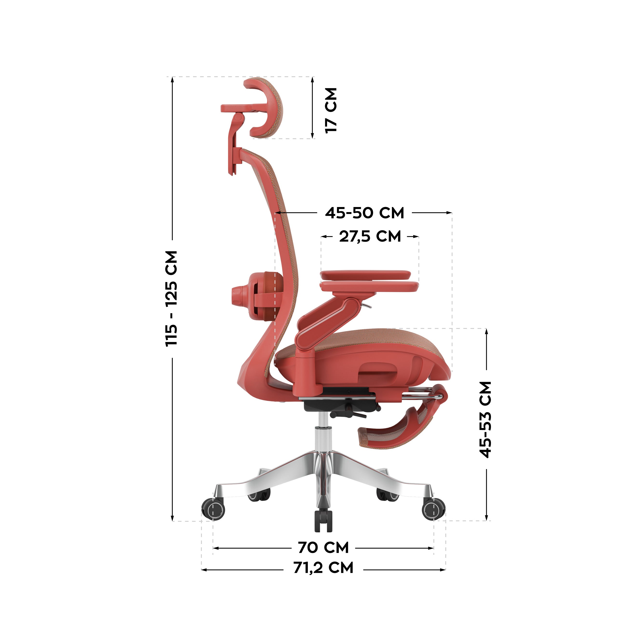 Ergonomické masážní křeslo Mark Adler Leadpro 8.7 Red