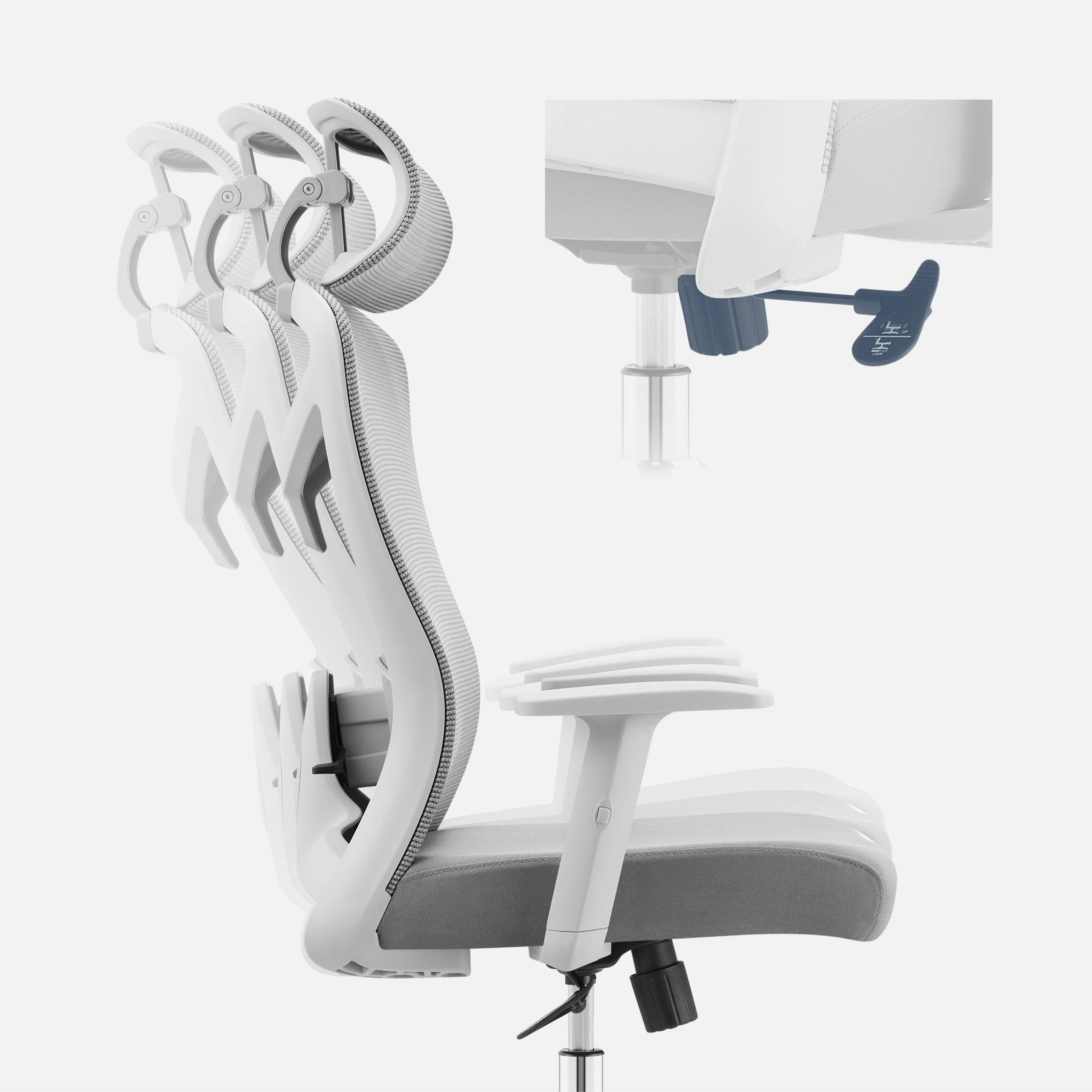 Ergonomické kancelářské křeslo Mark Adler Manager 2.6 Grey