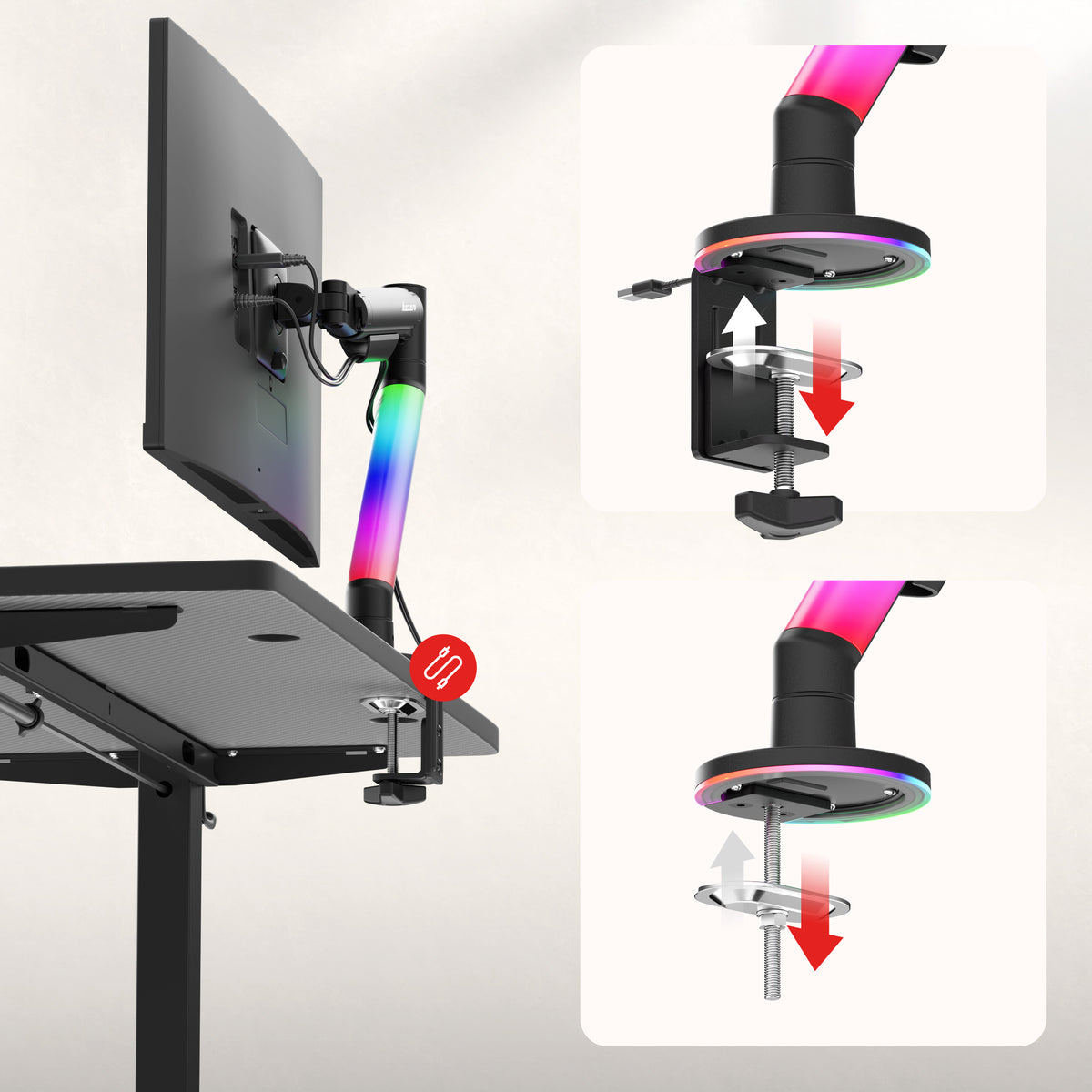 Nastavitelný držák na monitor Huzaro Motion 1.6