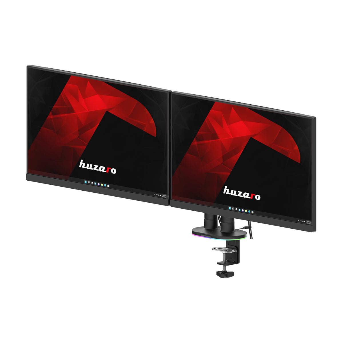 Držák na 2 monitory na stůl Huzaro Motion 2.6 RGB