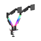 Držák na 2 monitory na stůl Huzaro Motion 2.6 RGB