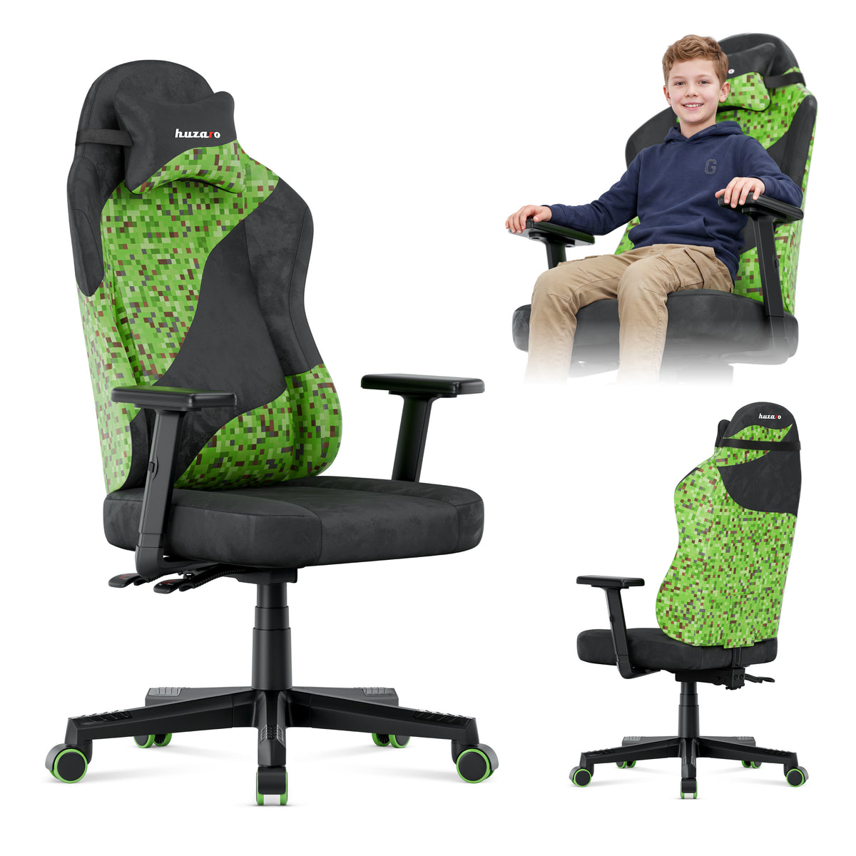 Herní křeslo pro teenagery Huzaro Ranger 5.7 Black PIXEL