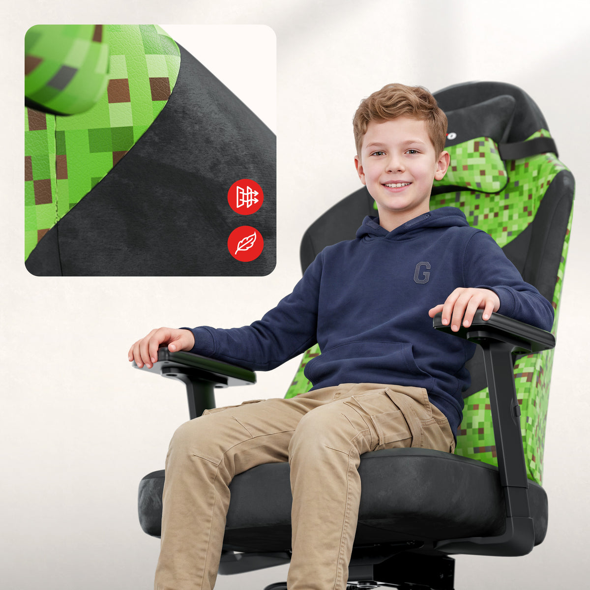 Herní křeslo pro teenagery Huzaro Ranger 5.7 Black PIXEL