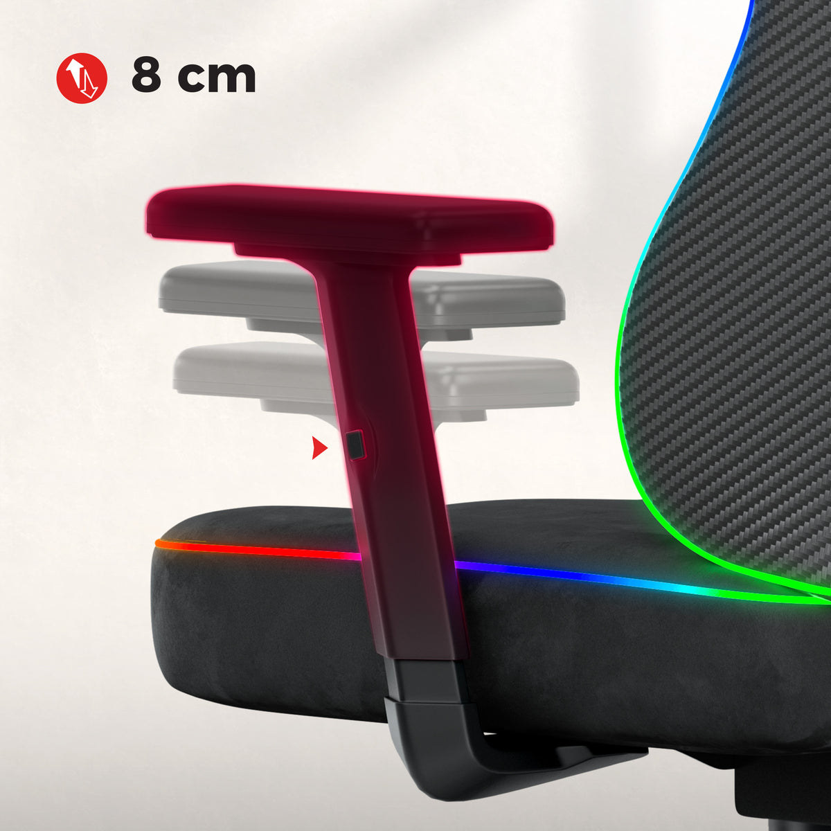 Herní křeslo pro teenagery Huzaro Ranger 5.7 RGB BLACK